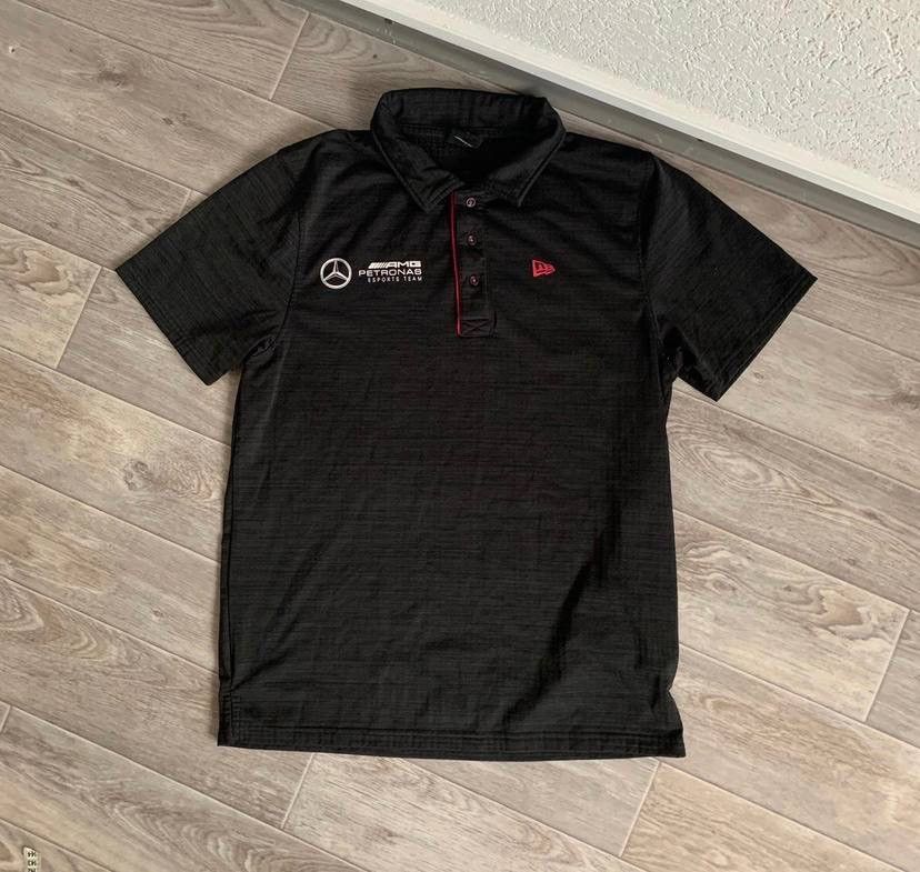 Vintage New Era Mercedes Benz Racing AMG Structured Polos Shirt | Grailed