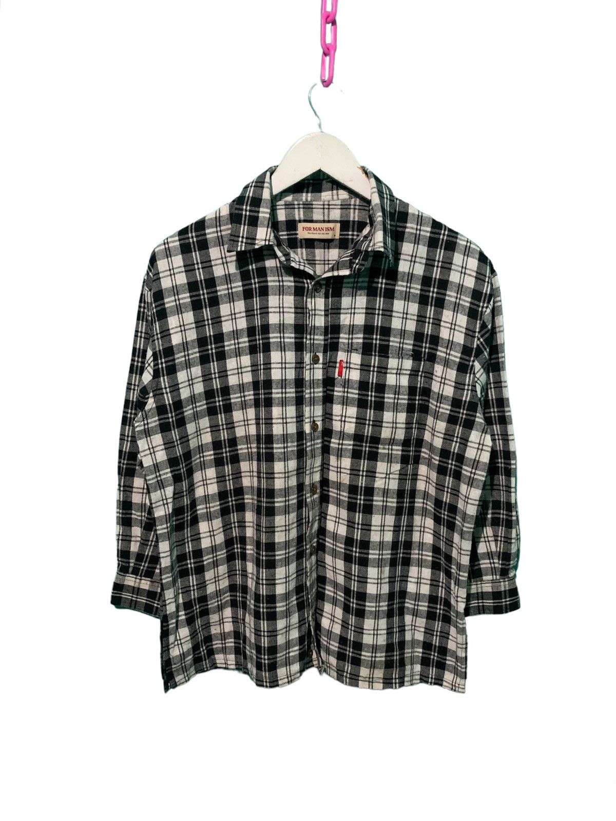 For Man Ism Three Quarter Sleeve Button Shirt