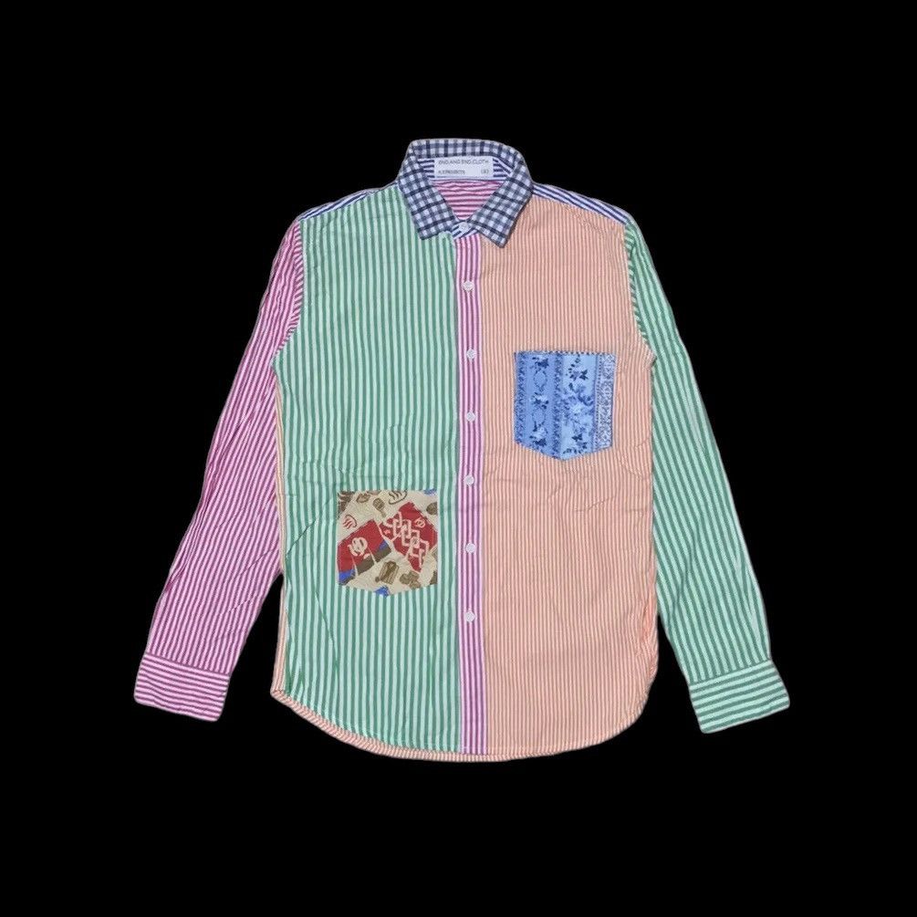 Japanese Brand × Vintage Striped Colour End And End NY Projects Long Sleeve Shirts Size US S / EU 44-46 / 1 - 1 Thumbnail
