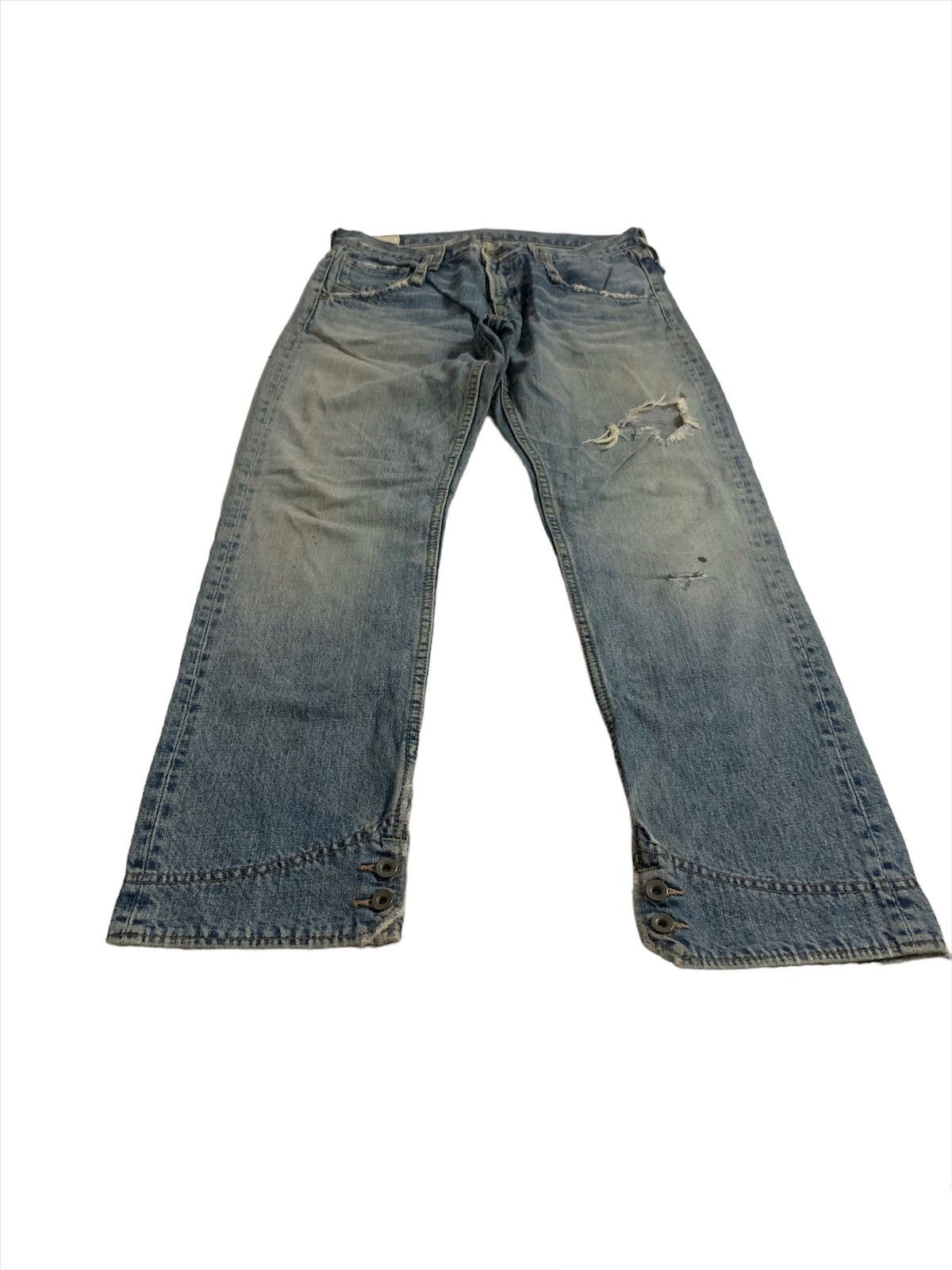 Japanese Brand Alternative Denim Jeans Styles With Button Leg Size US 30 / EU 46 - 5 Thumbnail