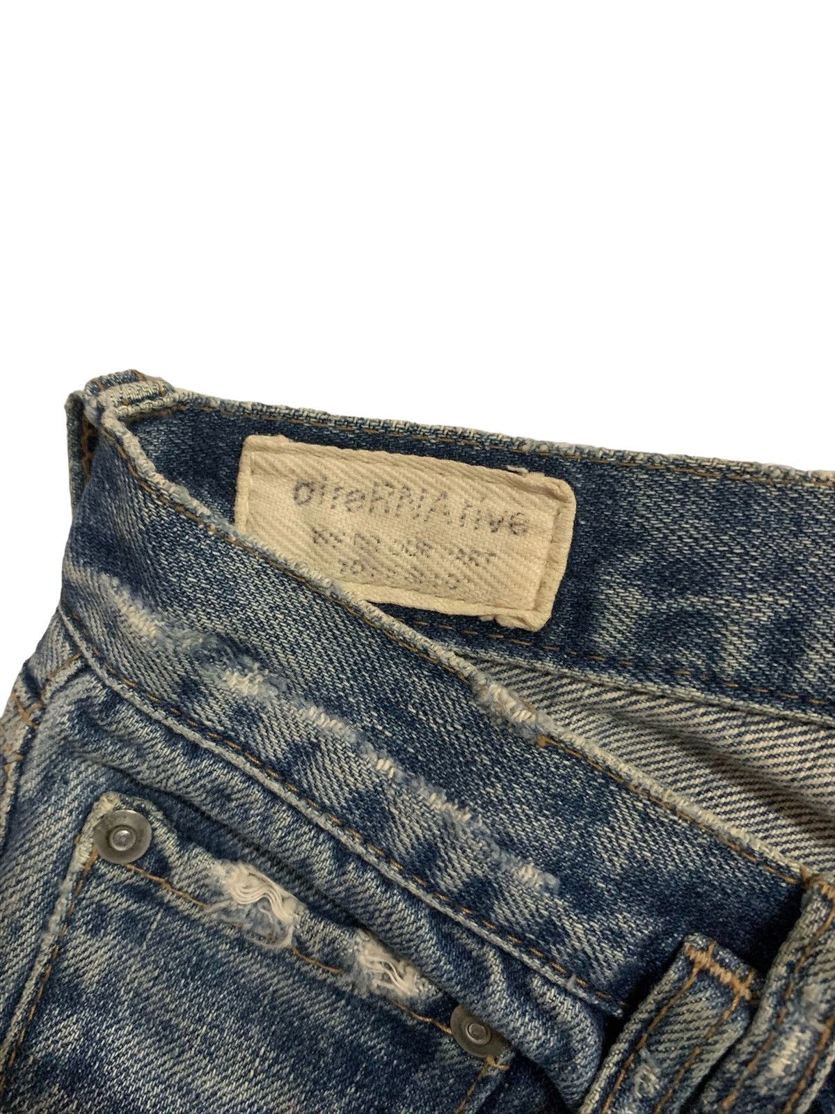 Japanese Brand Alternative Denim Jeans Styles With Button Leg Size US 30 / EU 46 - 8 Thumbnail