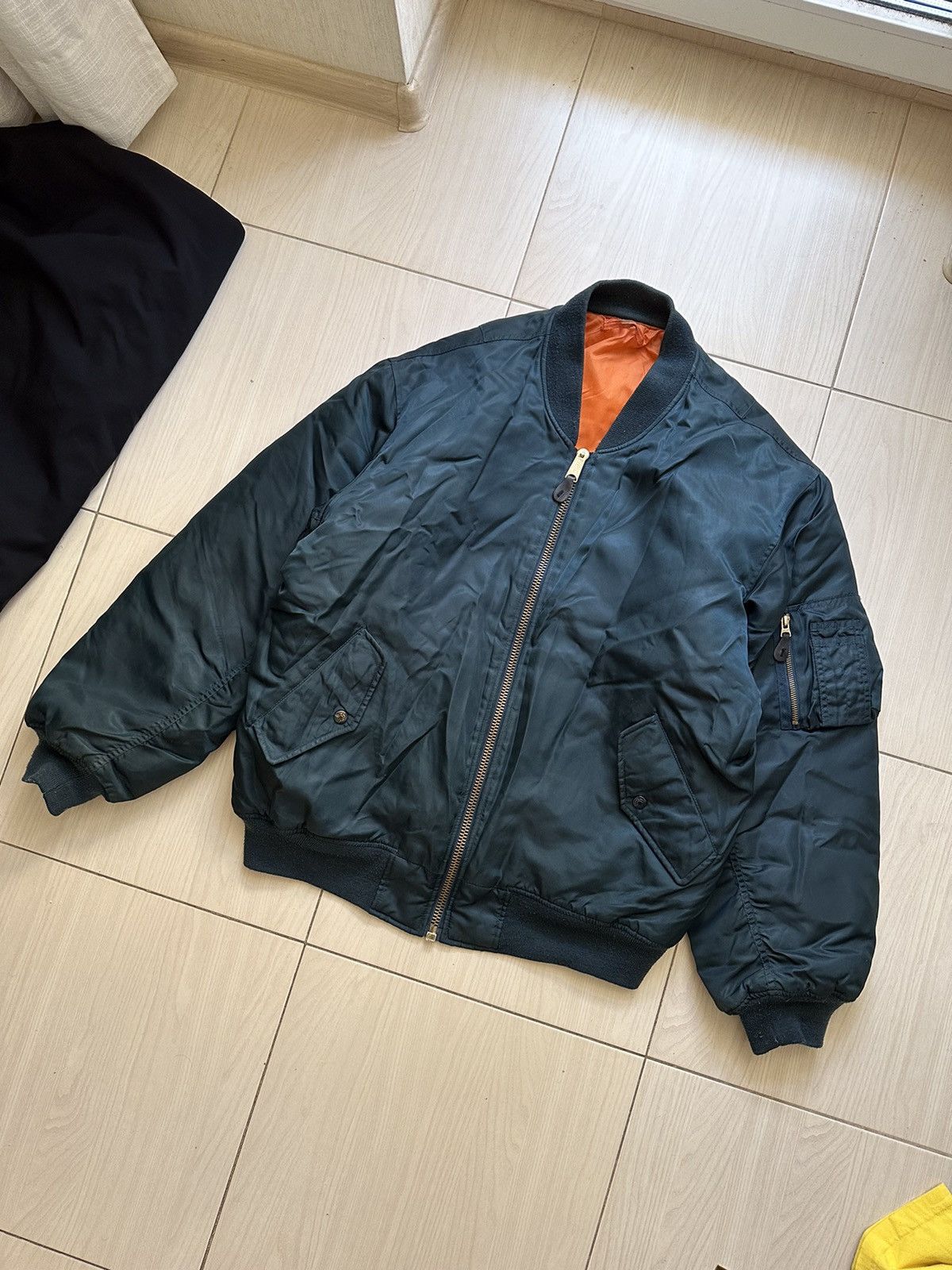 Ma 1 Y2K Vintage Bomber Jacket Ma-1 Japanese brand flayers | Grailed