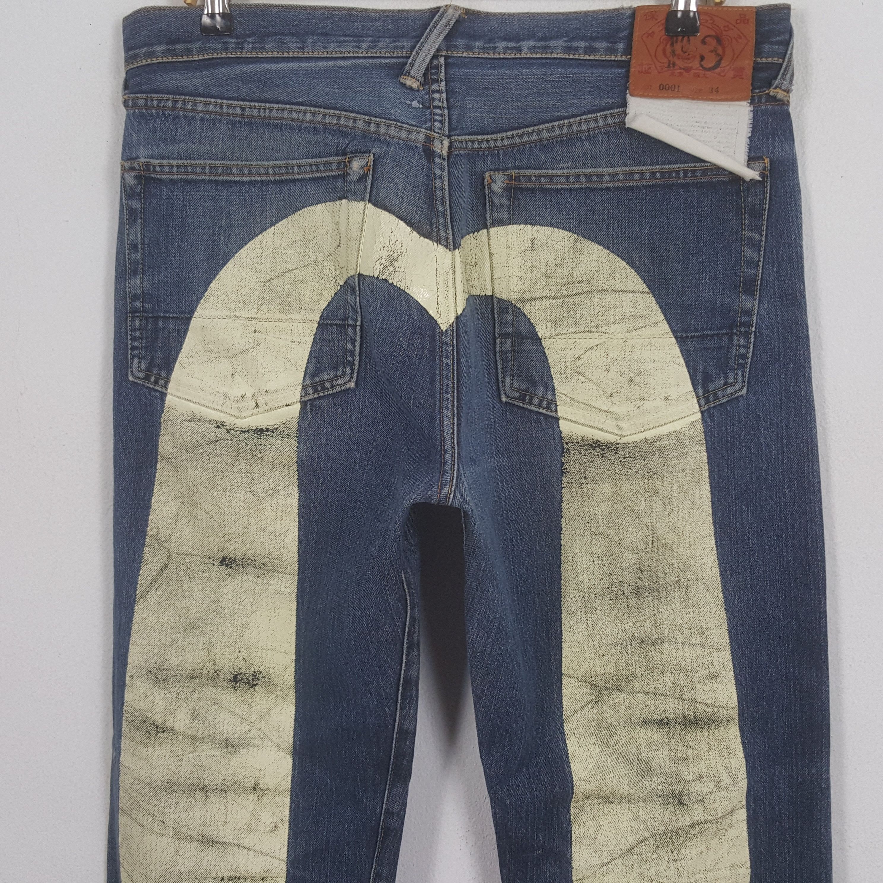Evisu × Japanese Brand × Vintage Vintage Evisu Japan Selvedge Daicock Denim Jeans Size US 35 - 2 Thumbnail