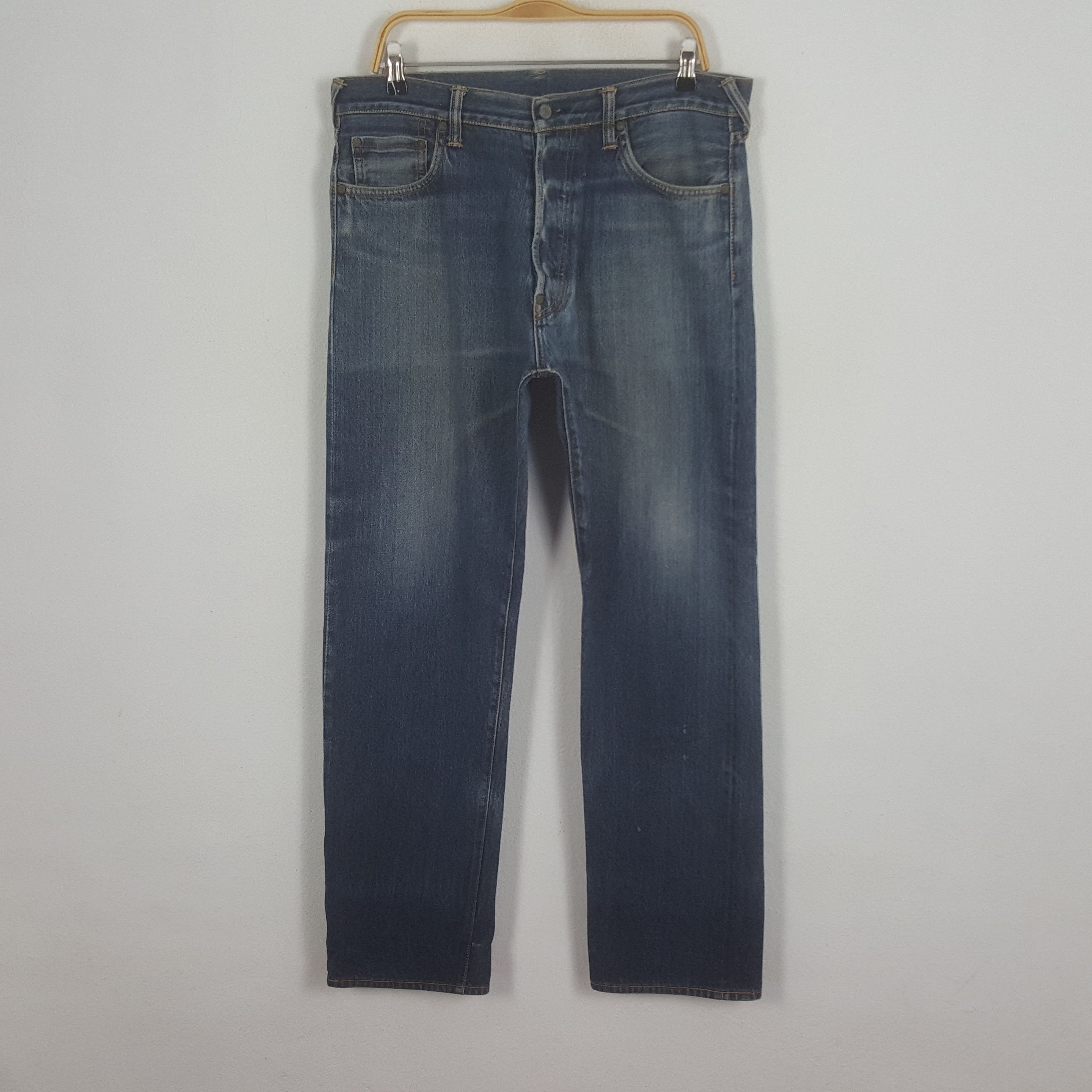 Evisu × Japanese Brand × Vintage Vintage Evisu Japan Selvedge Daicock Denim Jeans Size US 35 - 4 Thumbnail