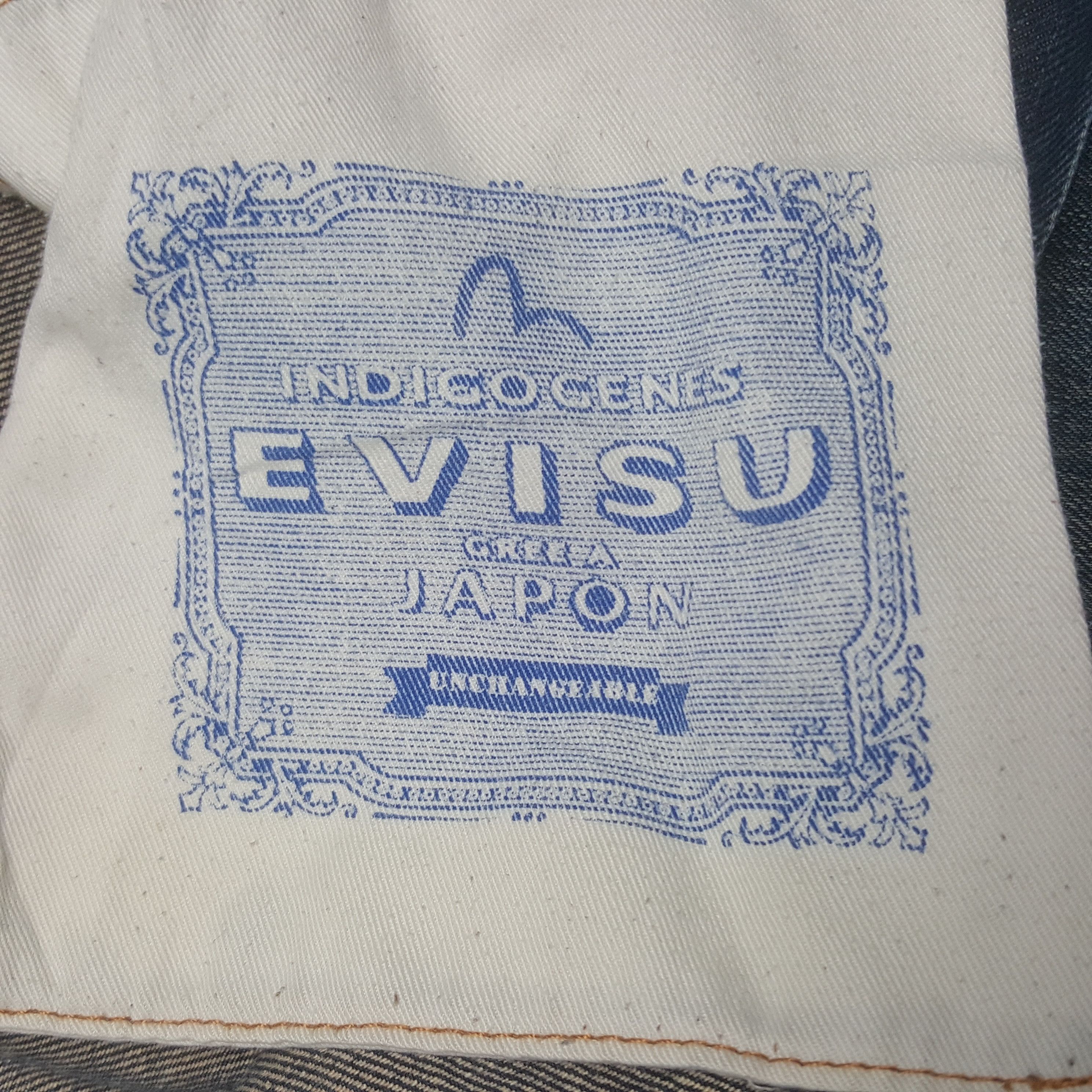 Evisu × Japanese Brand × Vintage Vintage Evisu Japan Selvedge Daicock Denim Jeans Size US 35 - 14 Thumbnail