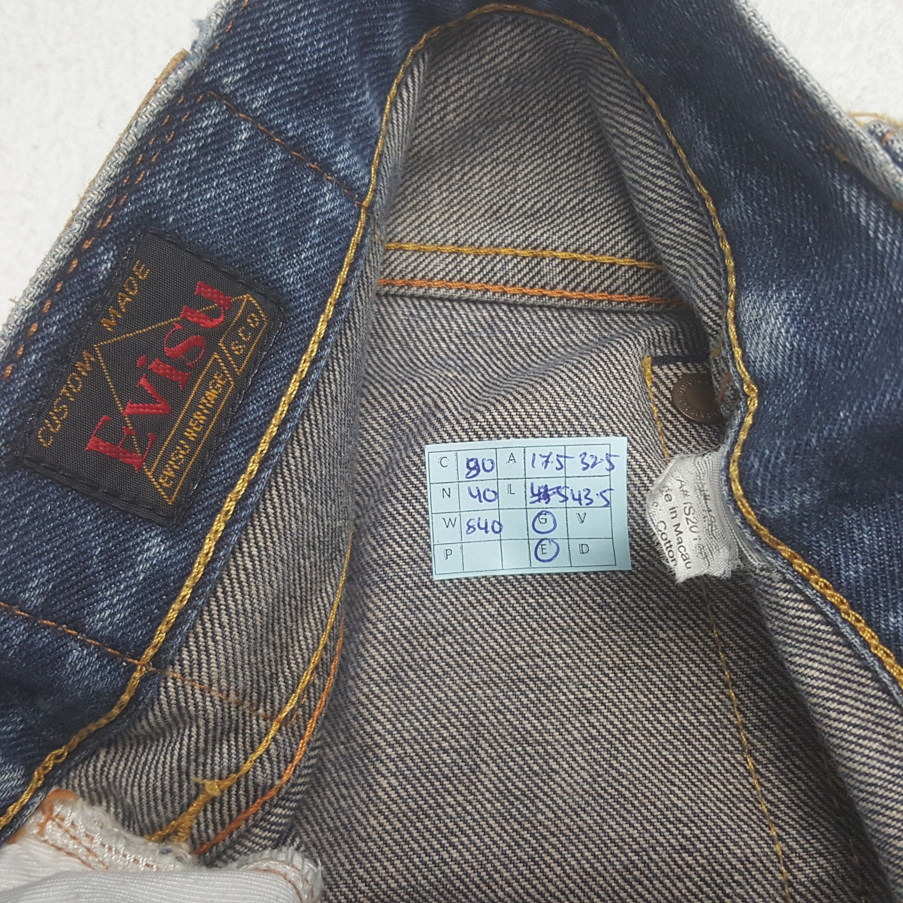 Evisu × Japanese Brand × Vintage Vintage Evisu Japan Selvedge Daicock Denim Jeans Size US 35 - 15 Thumbnail