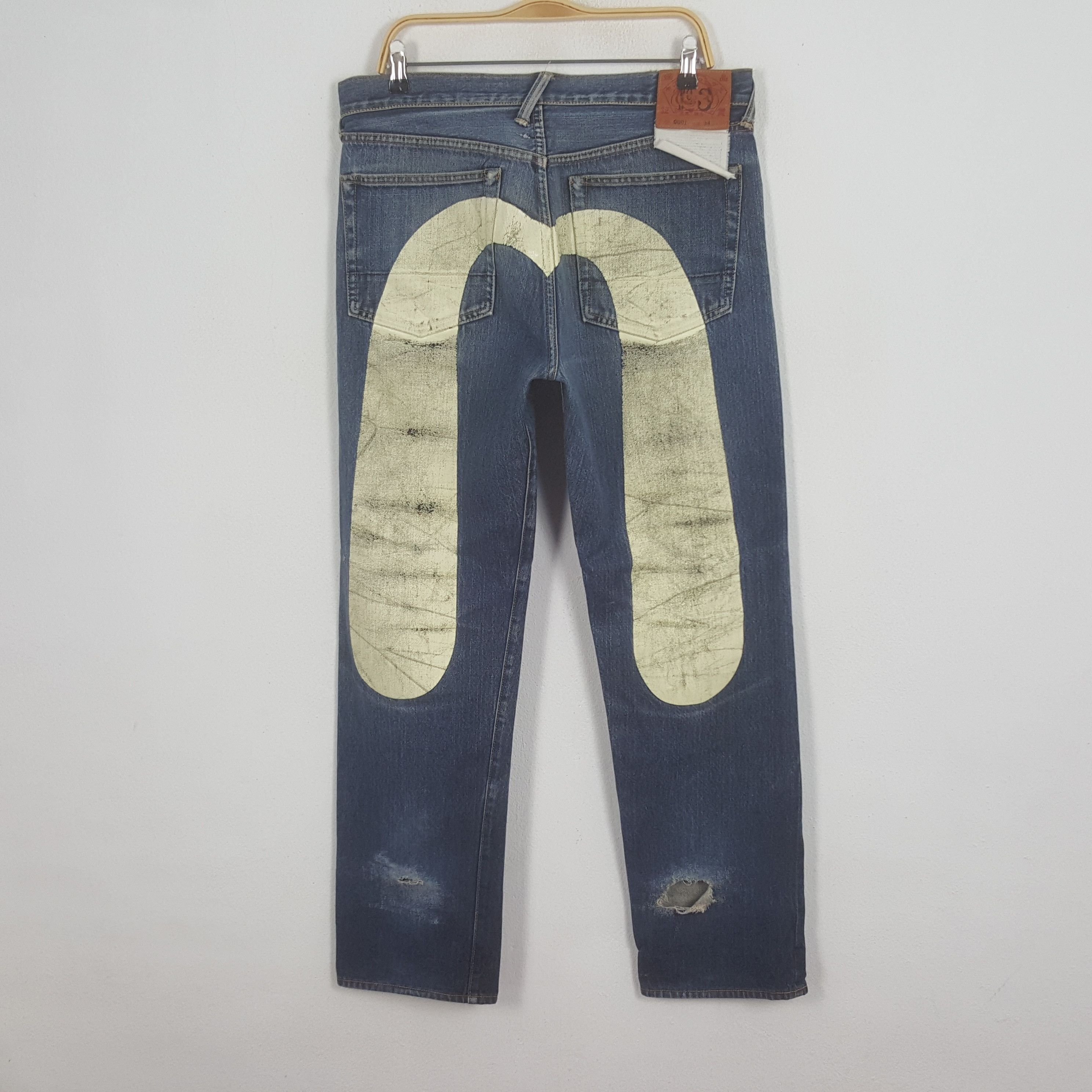 Evisu × Japanese Brand × Vintage Vintage Evisu Japan Selvedge Daicock Denim Jeans Size US 35 - 1 Thumbnail