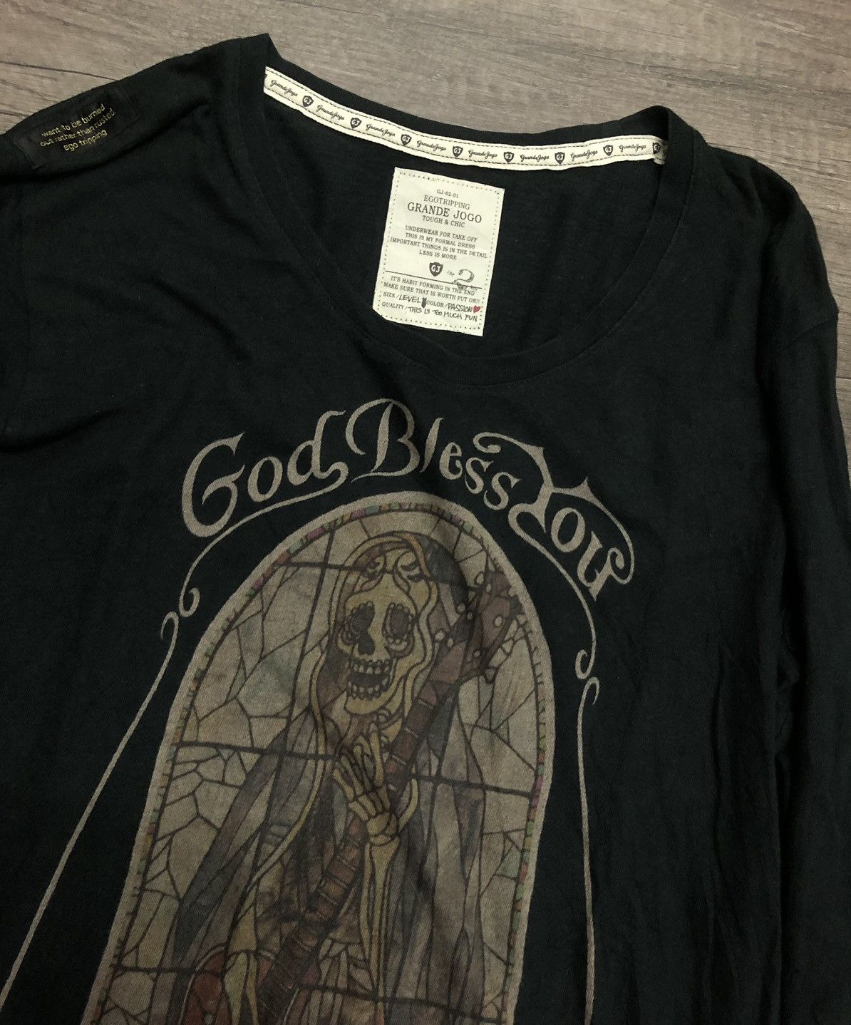 Ego Tripping × Japanese Brand Ego Tripping Grande Jogo Long Sleeve TShirt Size US M / EU 48-50 / 2 - 9 Thumbnail