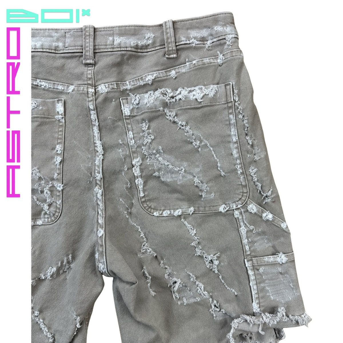 Abercrombie & Fitch ASTROBOI* A&F TAN DISTRESSED WORKWEAR SHORTS_30" Size US 30 / EU 46 - 9 Thumbnail
