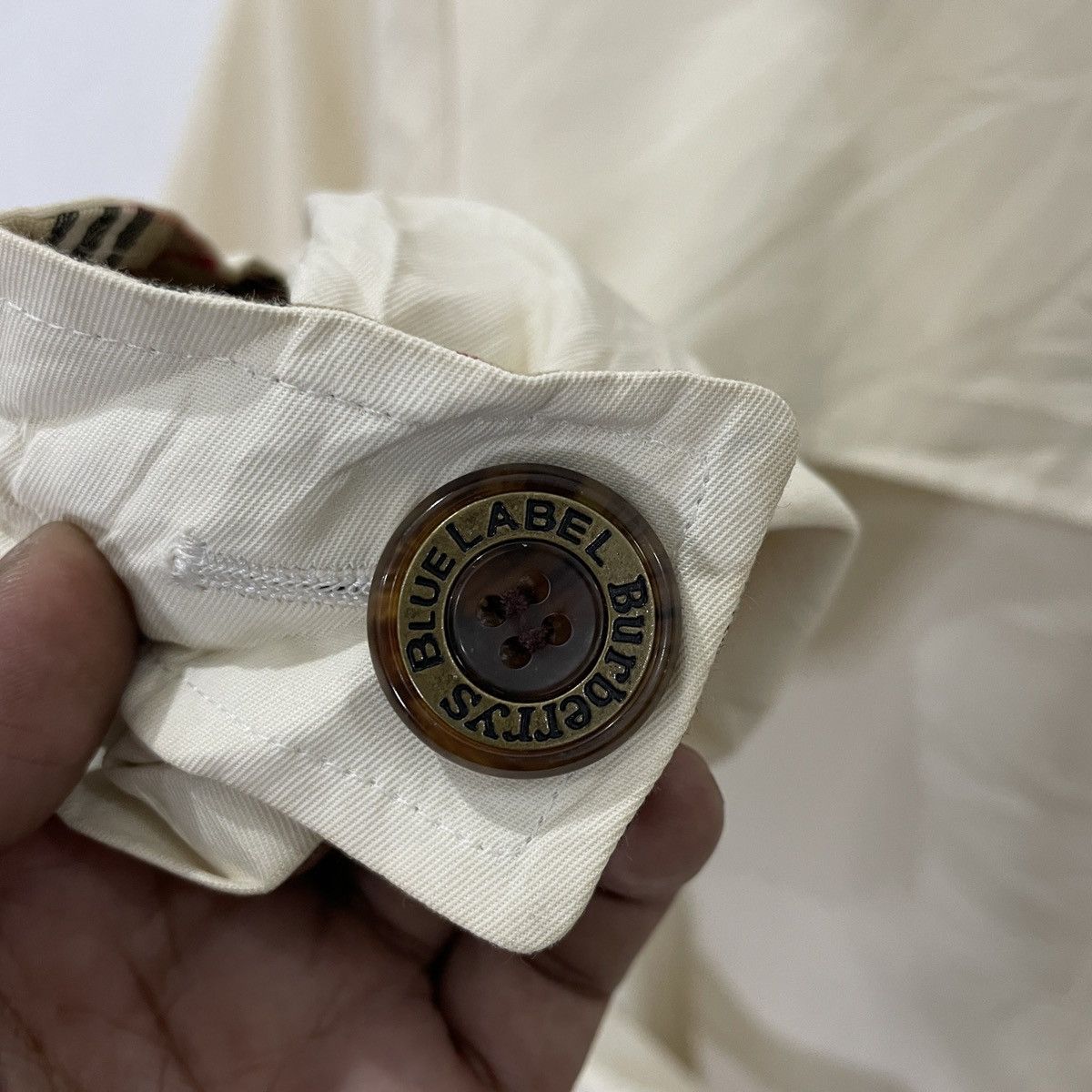 Burberry Vintage 90s Burberry’s Trench Coat Jacket Size L / US 10 / IT 46 - 7 Thumbnail