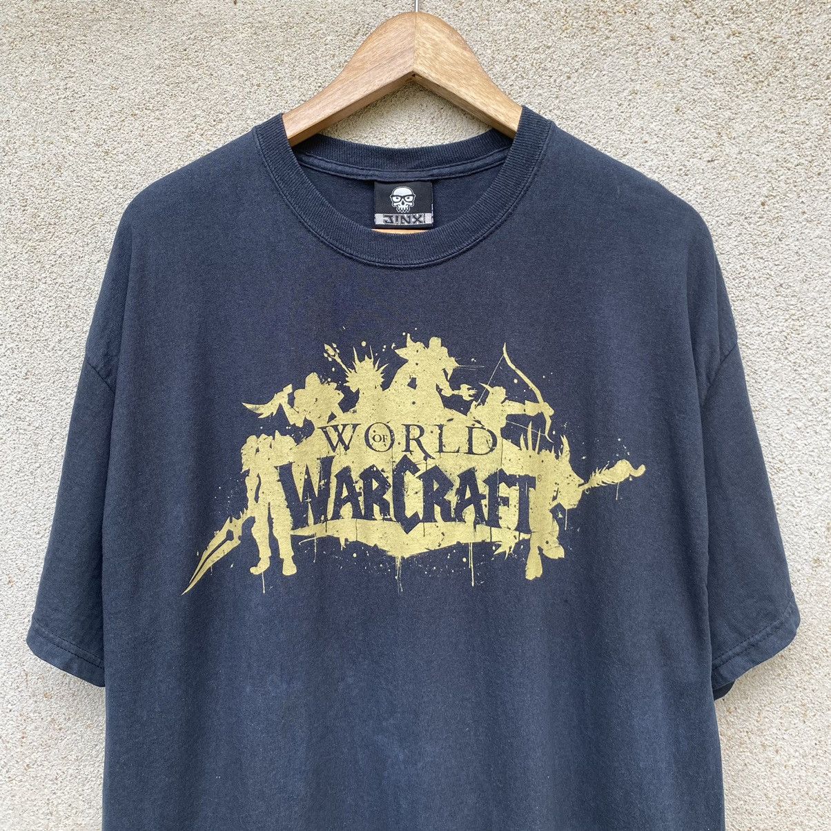 Optic Gaming Thrashed Faded Vintage Y2K JINX World Games ERD GRUNGE TEE Size US XL / EU 56 / 4 - 1 Thumbnail