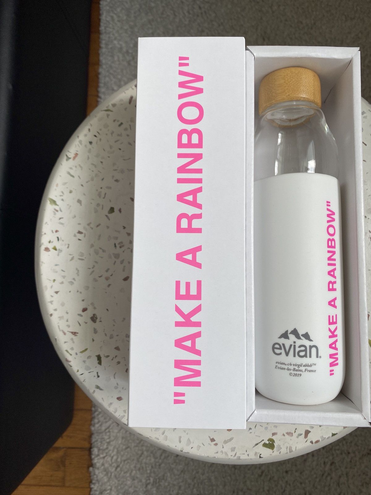Virgil Abloh PINK Bottle EVIAN by VIRGIL ABLOH SOMA Size ONE SIZE - 3 Thumbnail