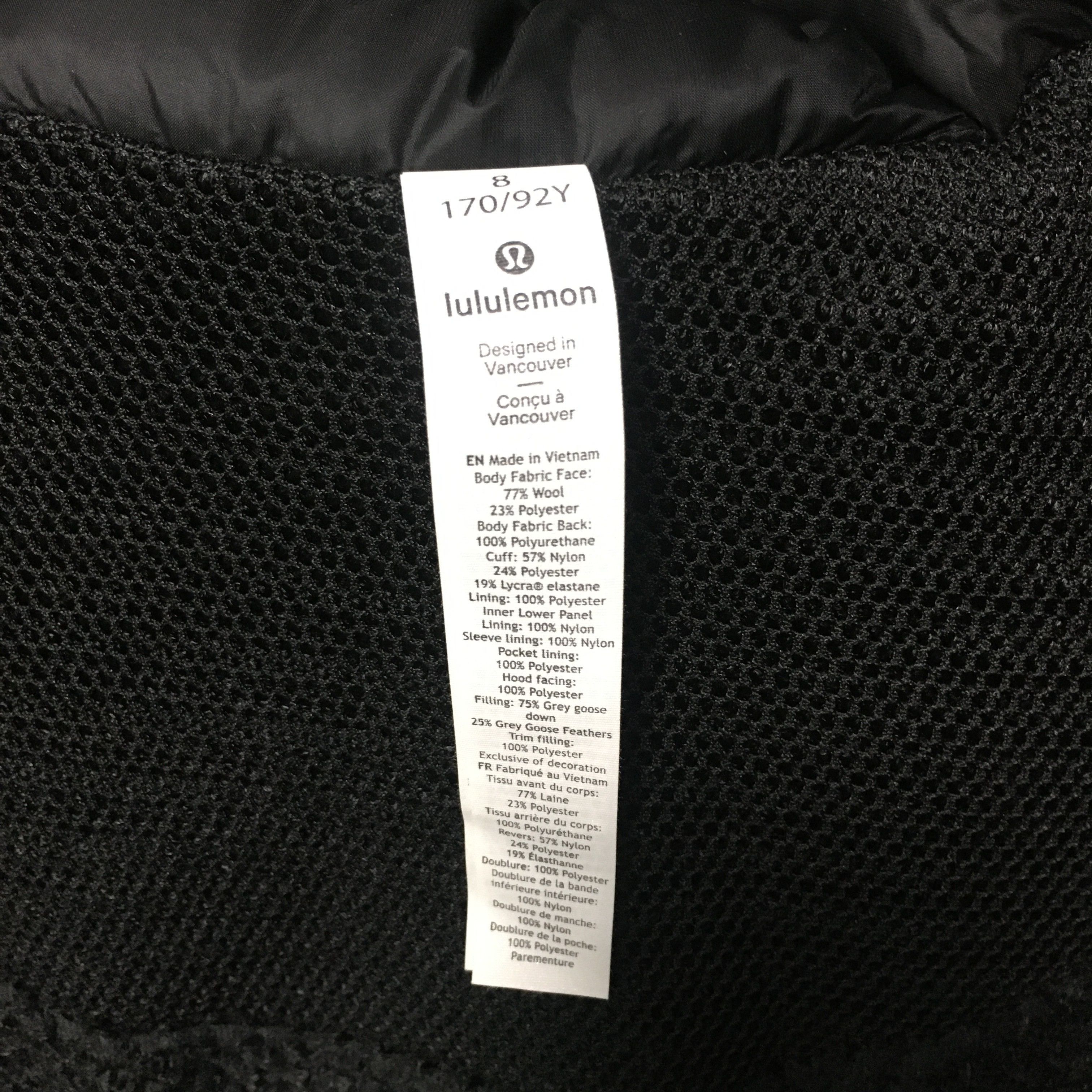 Lululemon Wunder Puff Jacket Wool Size M / US 6-8 / IT 42-44 - 16 Thumbnail