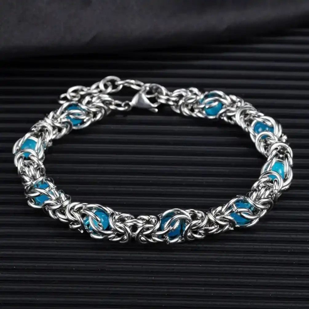 Jewelry Blue Resin Stone Bracelet Size ONE SIZE - 2 Thumbnail