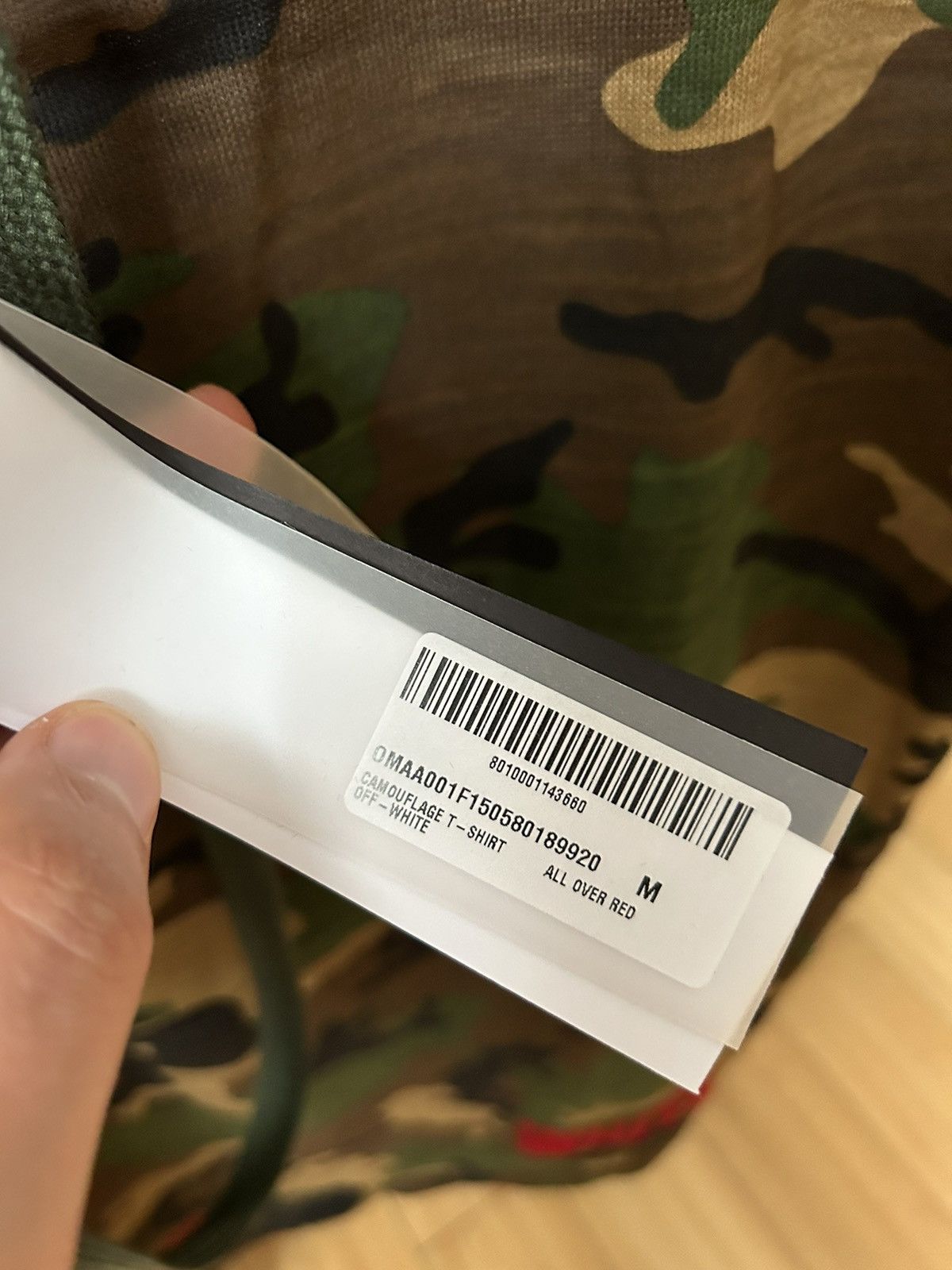 Off-White OFF-WHITE Camo tee size M brand new Size US M / EU 48-50 / 2 - 2 Thumbnail