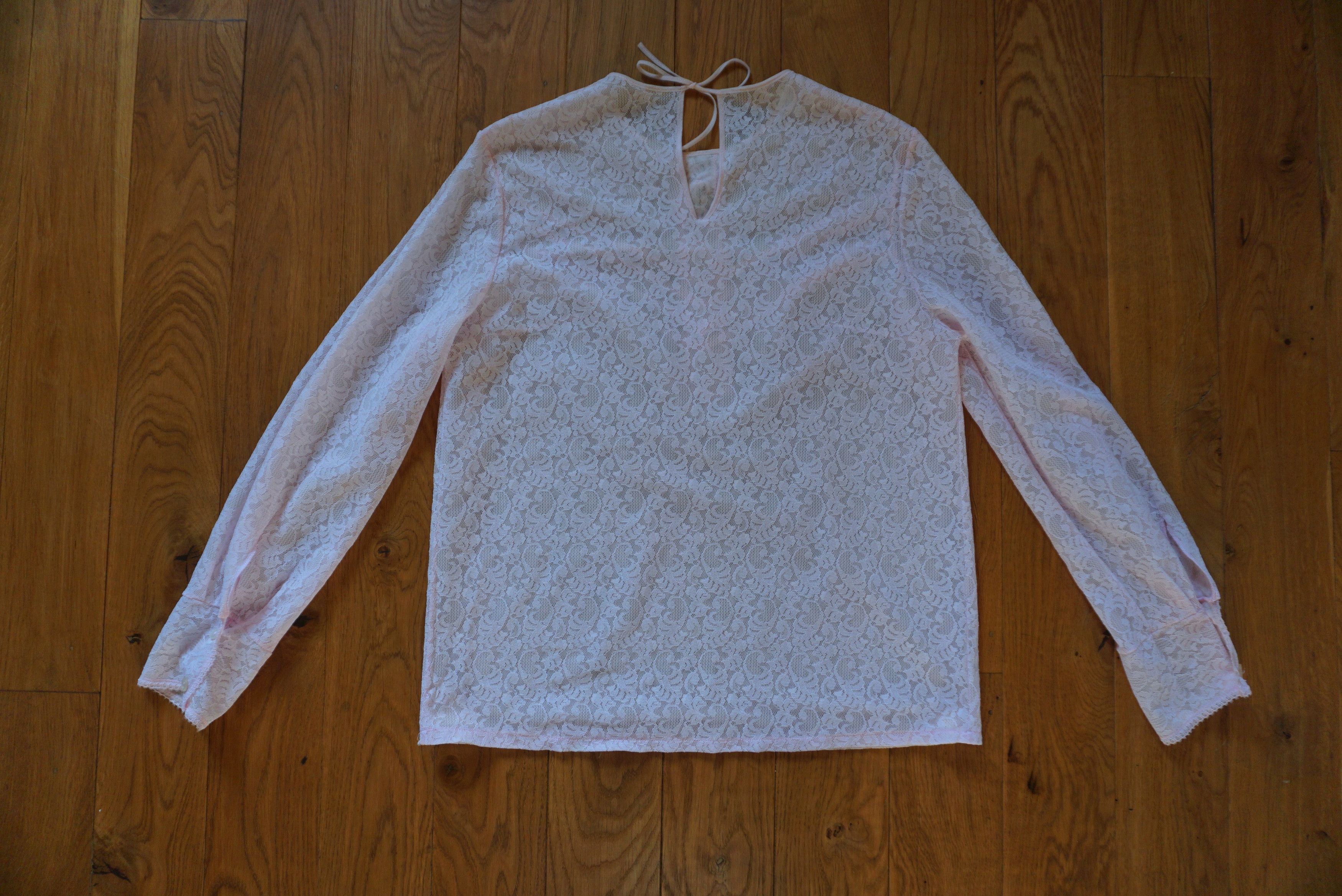 Vintage True vintage 60's 70's blouse S/M 6/8 sheer lace cute Lolita Size M / US 6-8 / IT 42-44 - 12 Thumbnail
