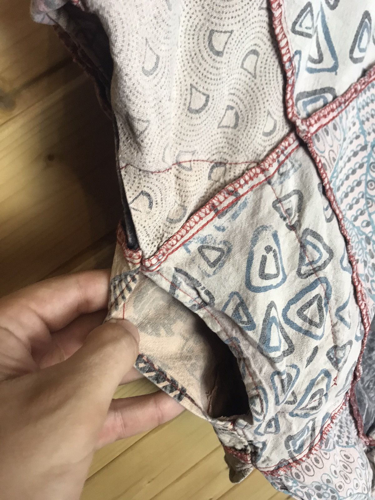 Vintage Vintage Little Kathmandu patchwork light jacket Size US L / EU 52-54 / 3 - 10 Thumbnail