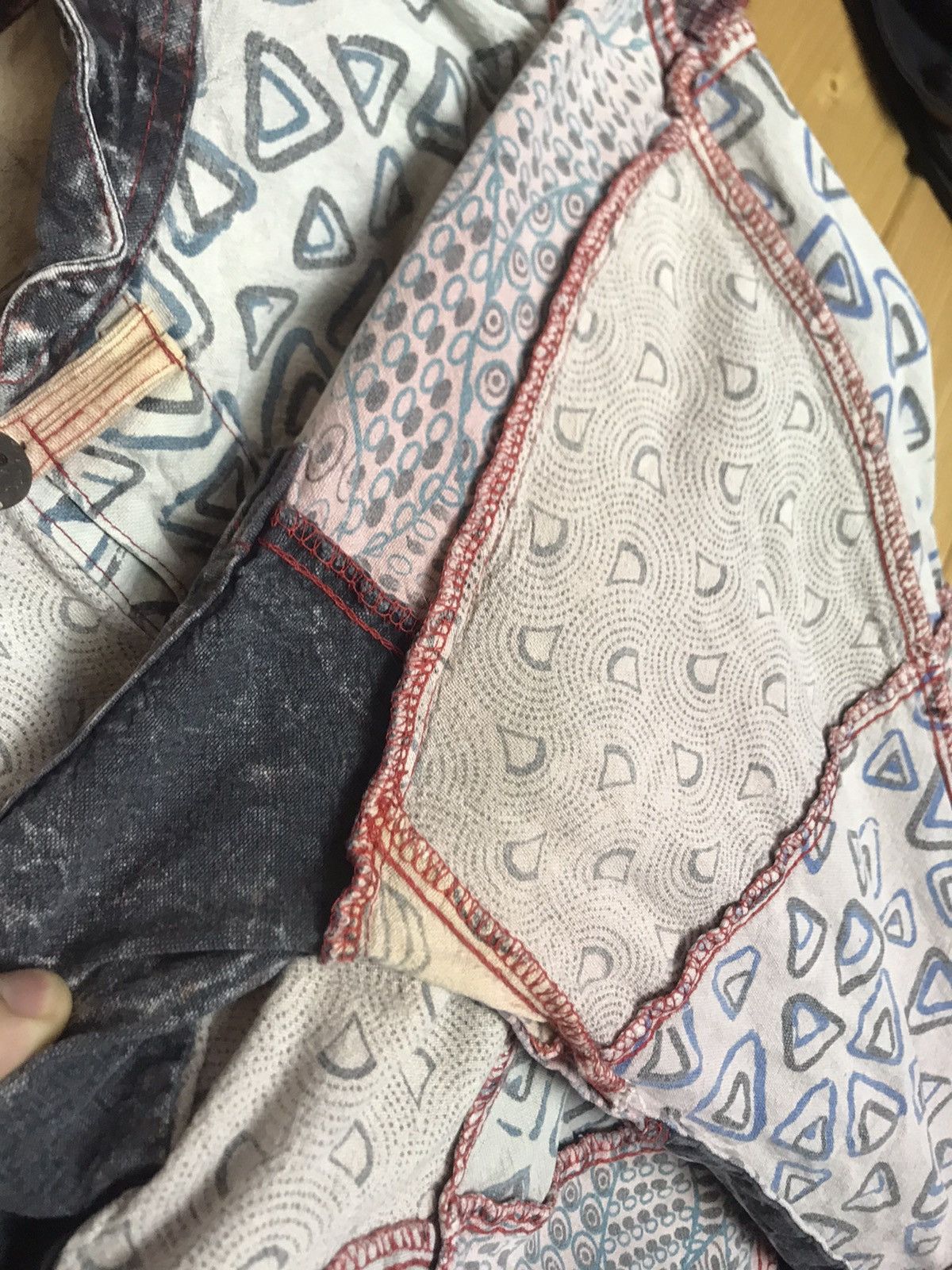 Vintage Vintage Little Kathmandu patchwork light jacket Size US L / EU 52-54 / 3 - 9 Thumbnail