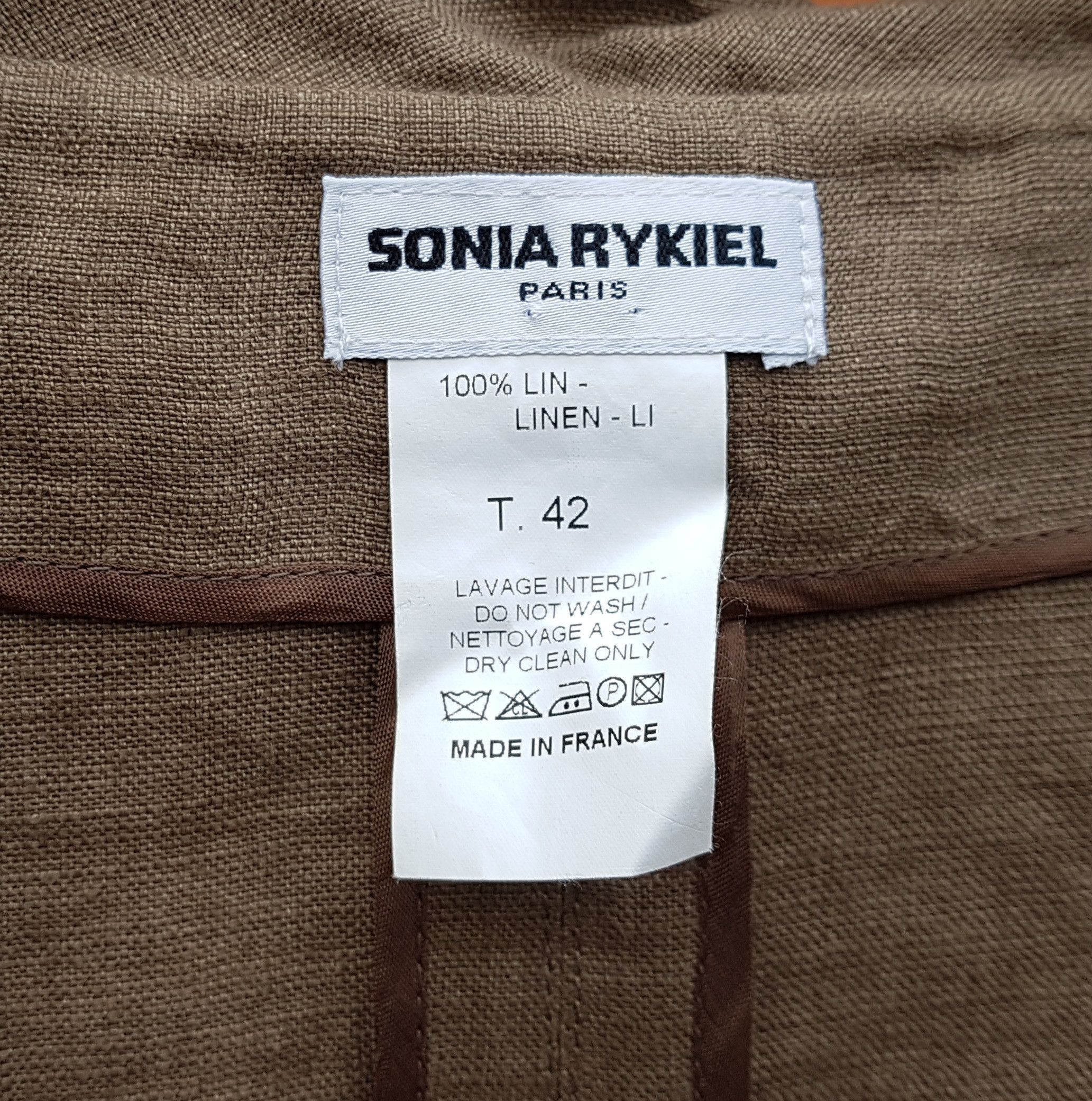 Sonia Rykiel Sonia Rykiel Paris Linen Blazer Jacket made in France Size M / US 6-8 / IT 42-44 - 9 Thumbnail