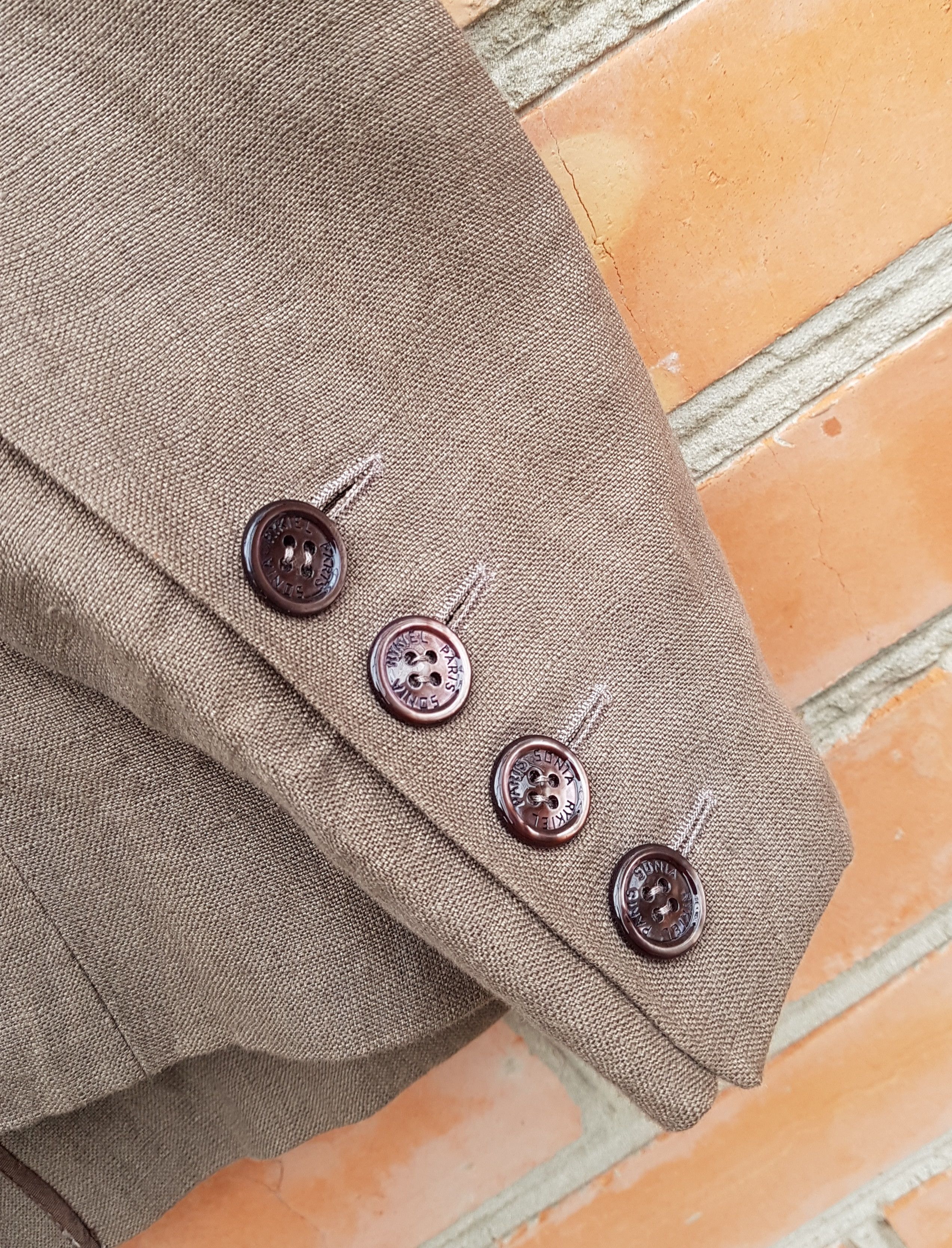 Sonia Rykiel Sonia Rykiel Paris Linen Blazer Jacket made in France Size M / US 6-8 / IT 42-44 - 4 Thumbnail