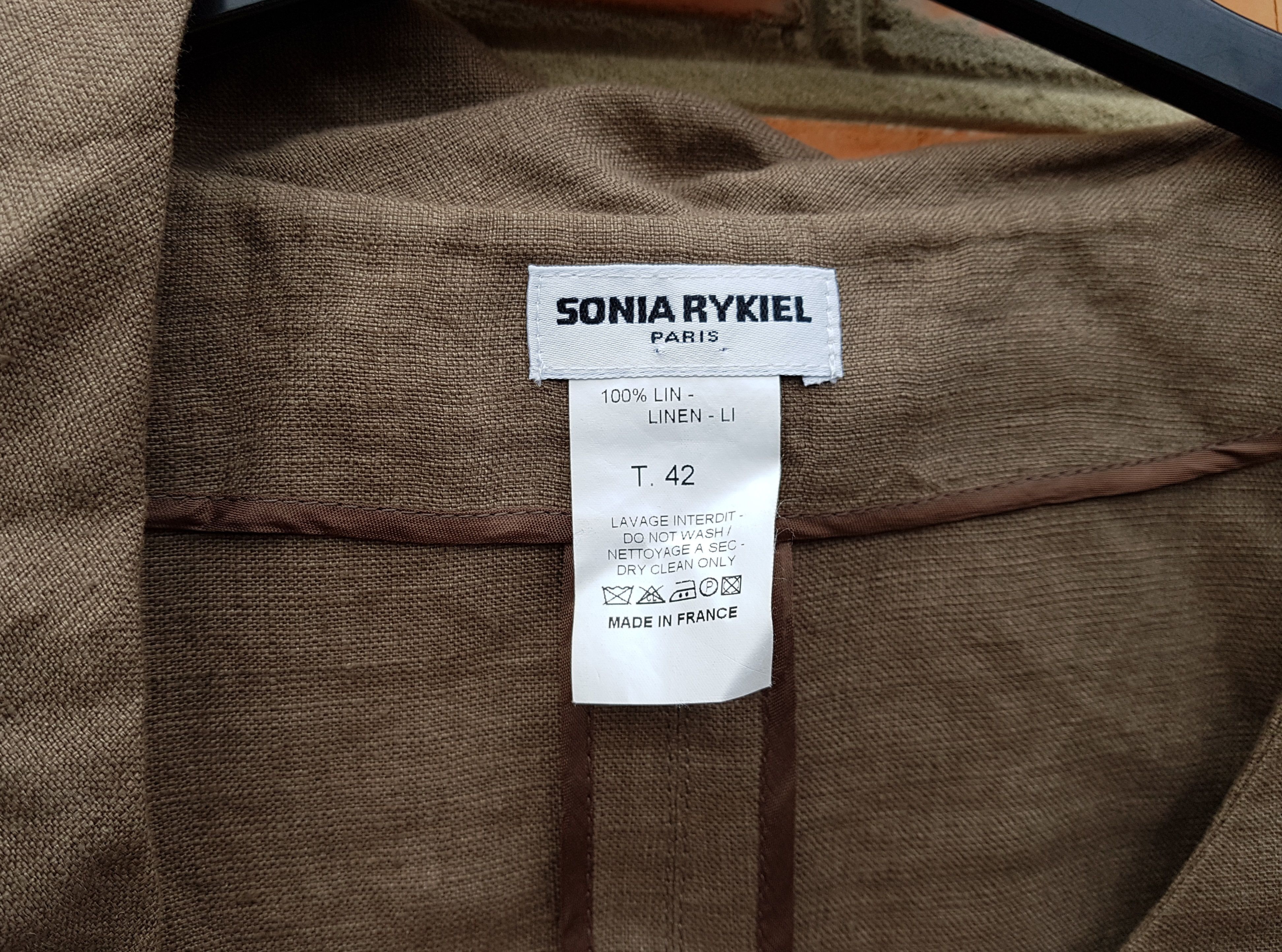 Sonia Rykiel Sonia Rykiel Paris Linen Blazer Jacket made in France Size M / US 6-8 / IT 42-44 - 8 Thumbnail