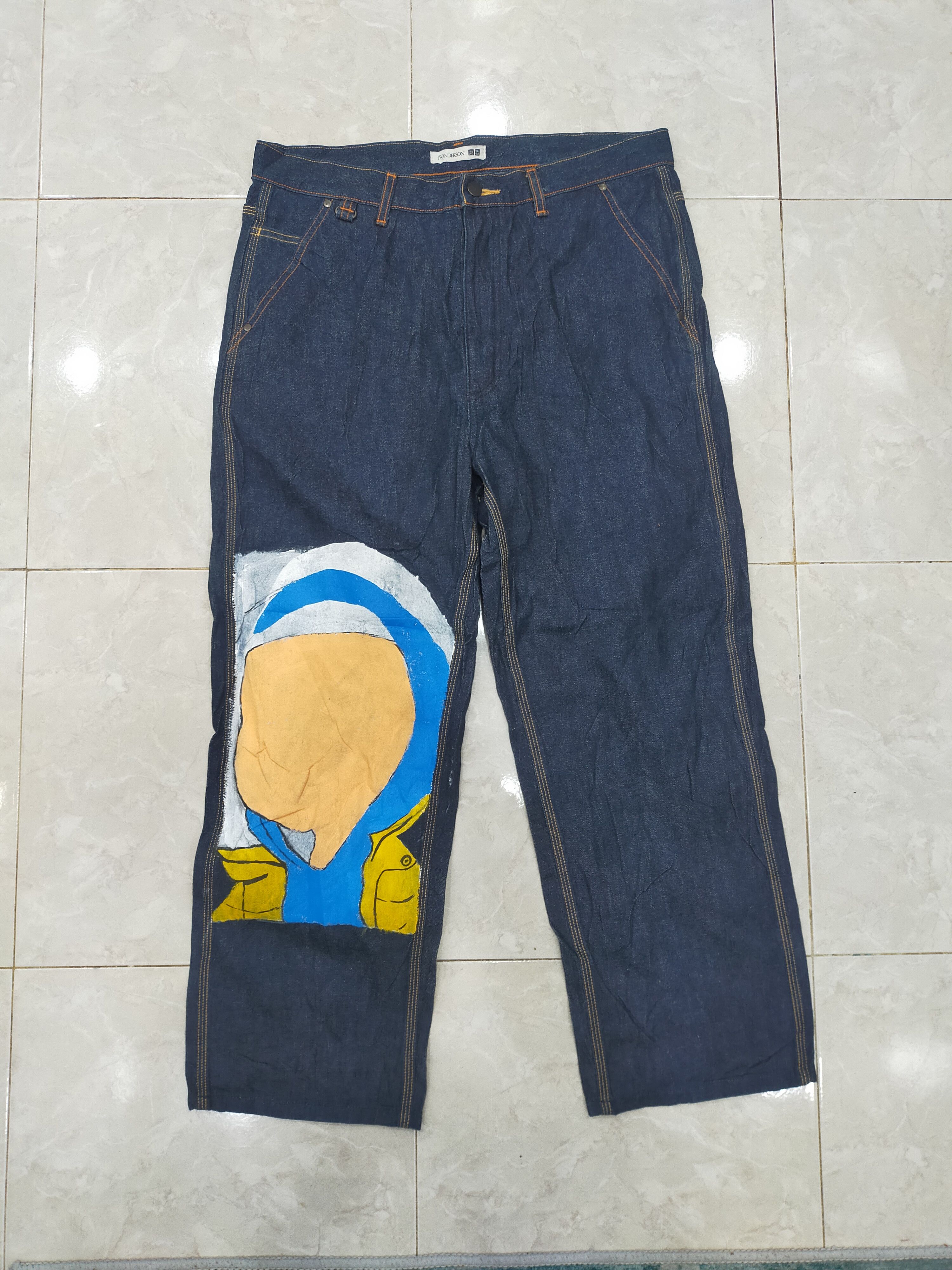 image of Anima x J W Anderson J.w.anderson Uniqlo Denim Like Workwear Design in Blue, Men's (Size 36)