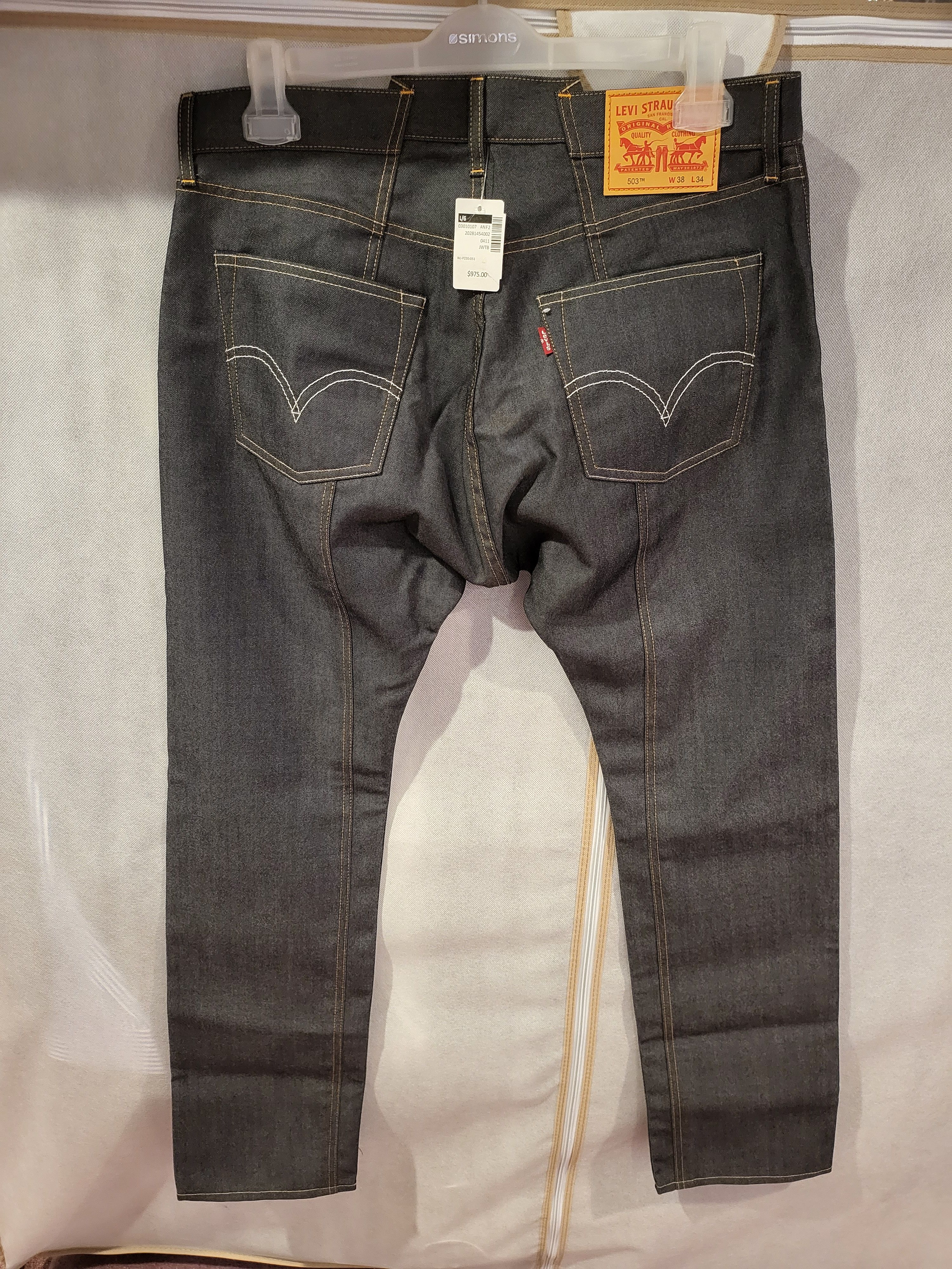 Junya Watanabe Levis 503 Wool Slim-Fit Jeans Size US 36 / EU 52 - 5 Thumbnail