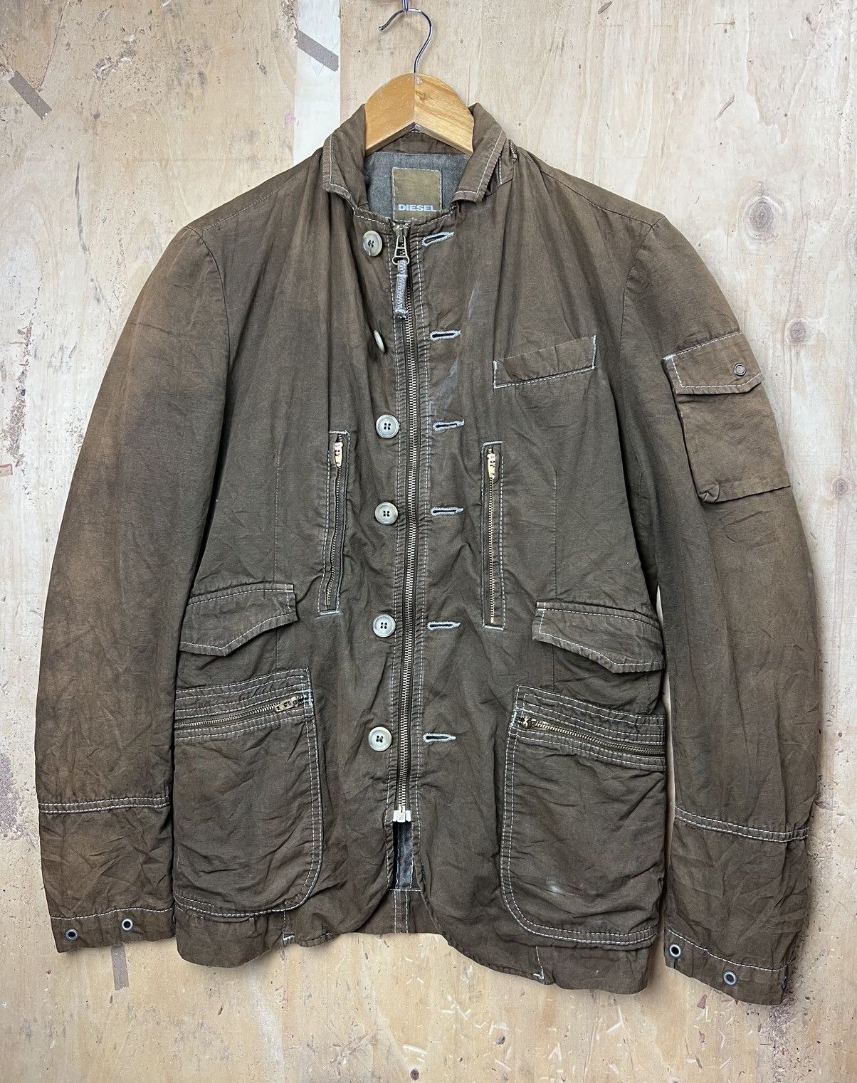 Diesel Sun faded diesel multipocket casual design Size US S / EU 44-46 / 1 - 2 Thumbnail