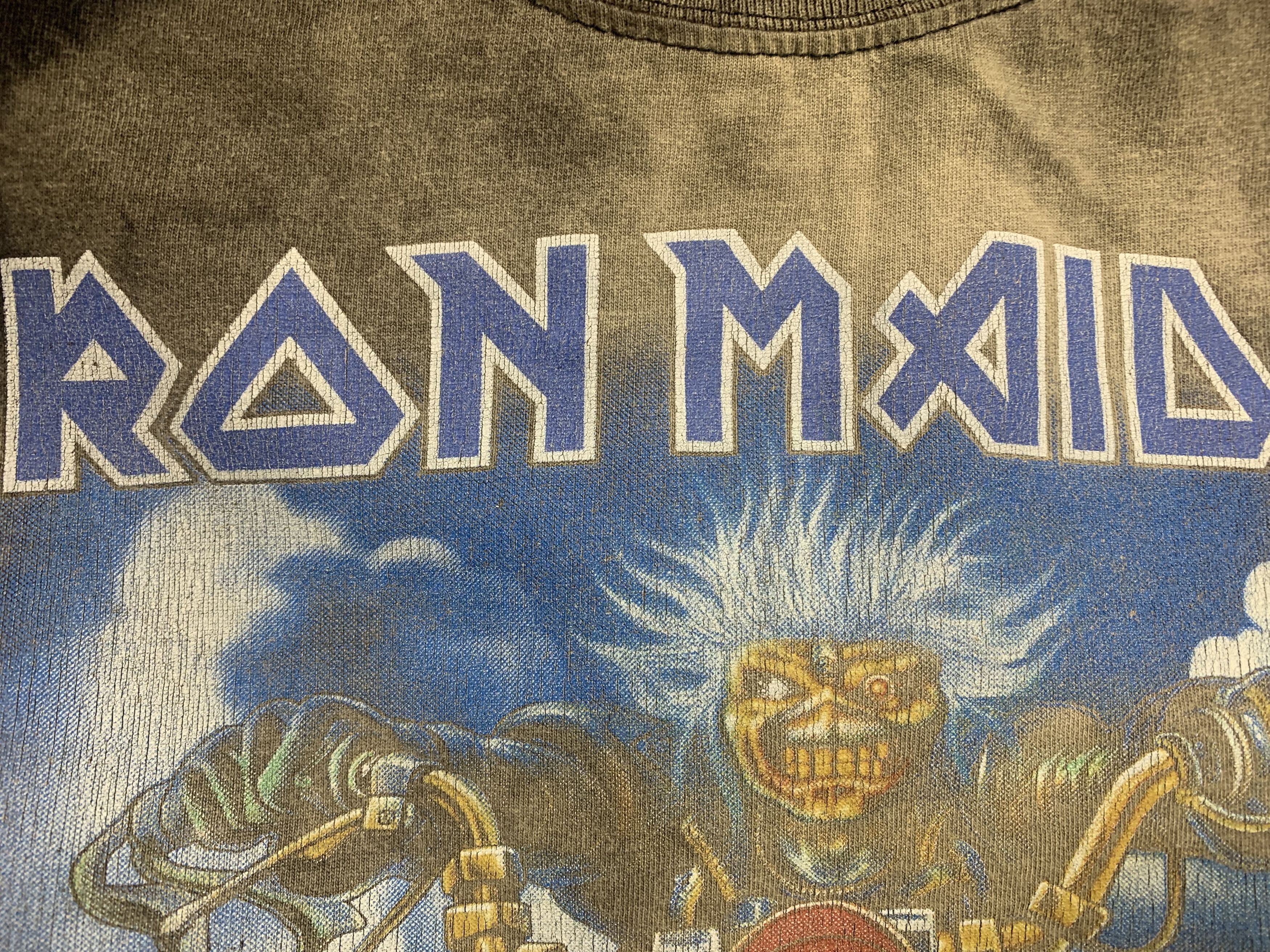 Band Tees Iron Maiden big logo tie die T-Shirt L band tee rock Size US L / EU 52-54 / 3 - 3 Thumbnail