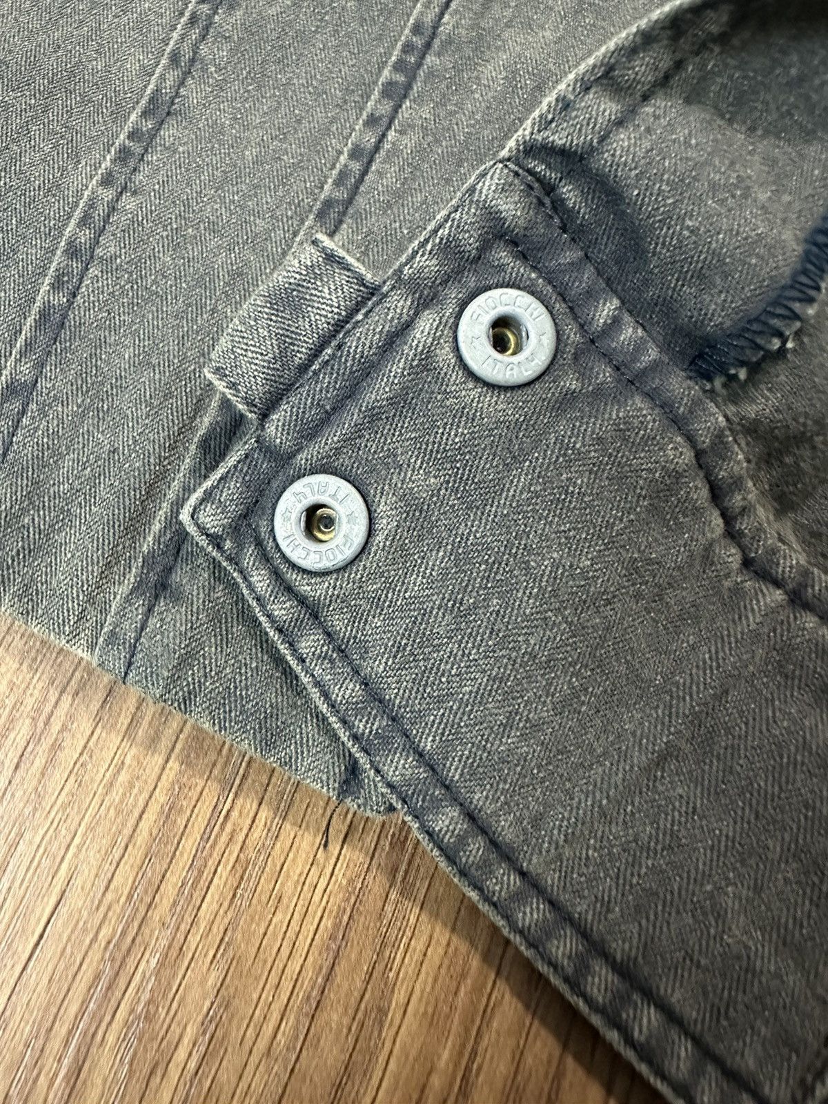 Japanese Brand × Vintage Vintage Avant-grade Embroidered Denim Biker Jacket Size XS / US 0-2 / IT 36-38 - 6 Thumbnail