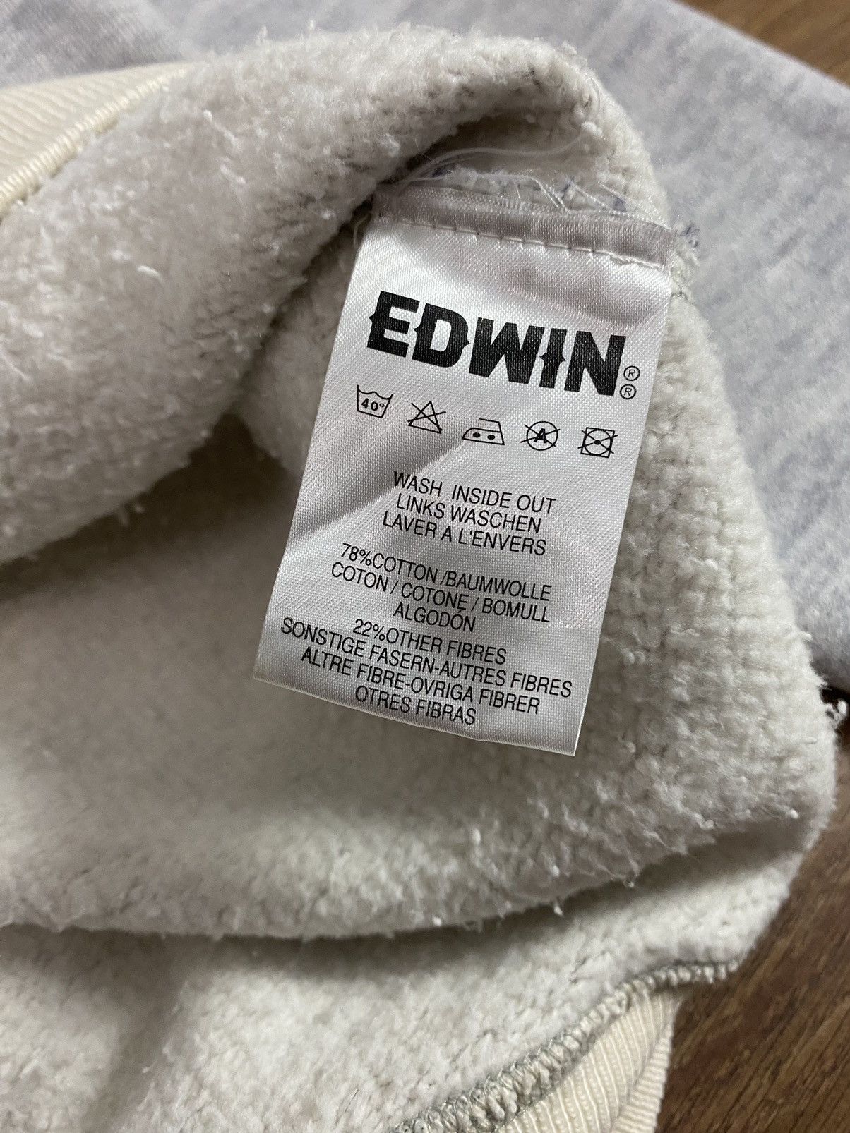 Edwin × Vintage Edwin Vintage Grey Cotton Sweatshirt Size US M / EU 48-50 / 2 - 7 Thumbnail