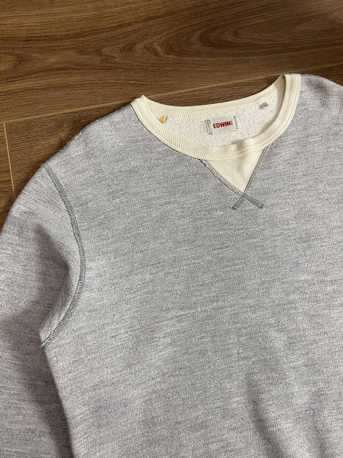 Edwin × Vintage Edwin Vintage Grey Cotton Sweatshirt Size US M / EU 48-50 / 2 - 4 Thumbnail