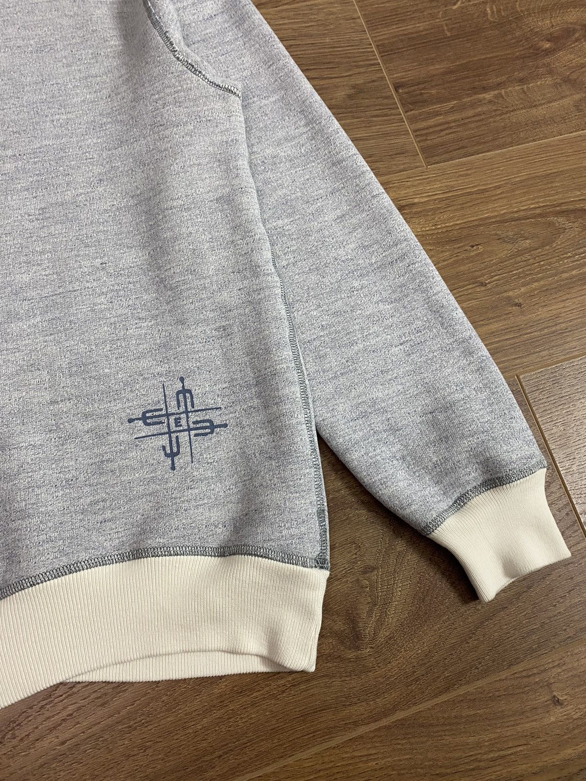 Edwin × Vintage Edwin Vintage Grey Cotton Sweatshirt Size US M / EU 48-50 / 2 - 3 Thumbnail