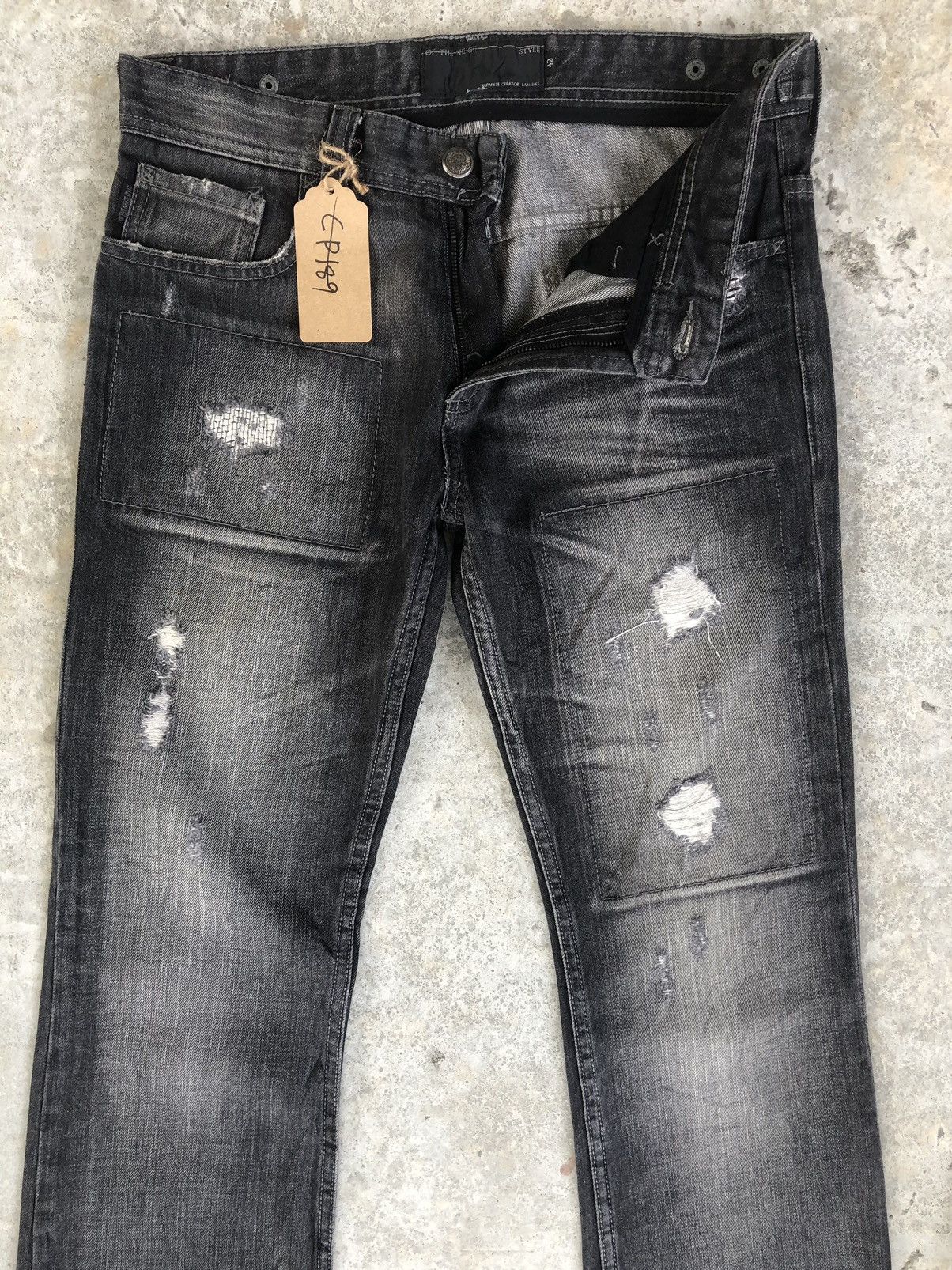 Japanese Brand Of The Neige Flared Jeans Distressed Jeans Denim Size US 32 / EU 48 - 3 Thumbnail