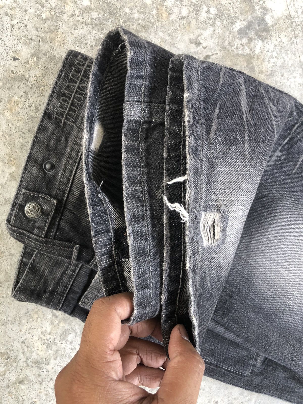 Japanese Brand Of The Neige Flared Jeans Distressed Jeans Denim Size US 32 / EU 48 - 15 Thumbnail