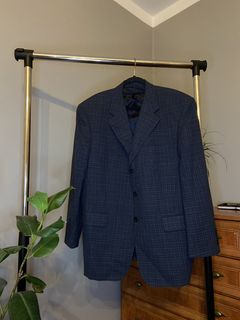 Louis Féraud Louis Feraud jacket size 54 Dark grey Cotton Wool ref.707800 -  Joli Closet