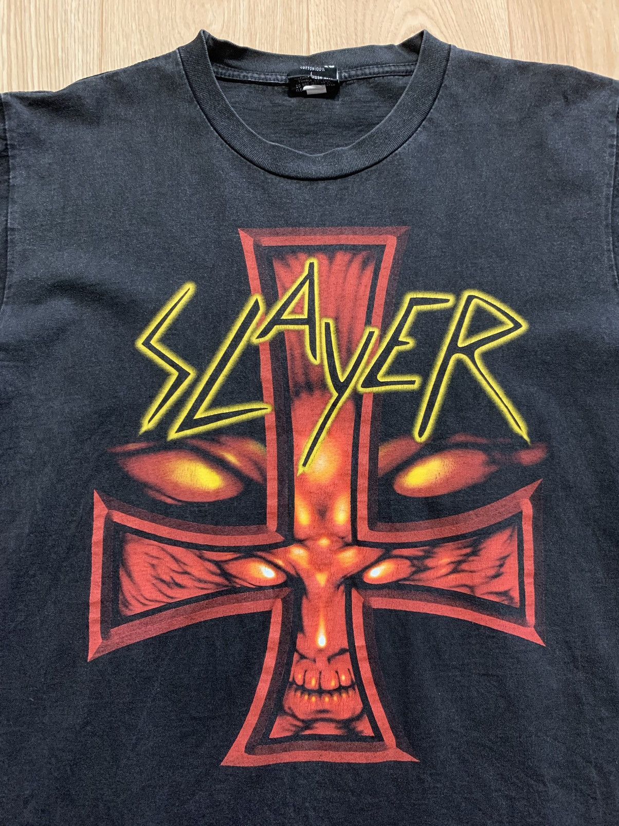 Band Tees Vintage Slayer Trash Metal Band T-Shirt Size US L / EU 52-54 / 3 - 3 Thumbnail