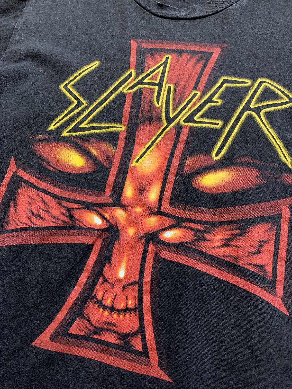Band Tees Vintage Slayer Trash Metal Band T-Shirt Size US L / EU 52-54 / 3 - 6 Thumbnail