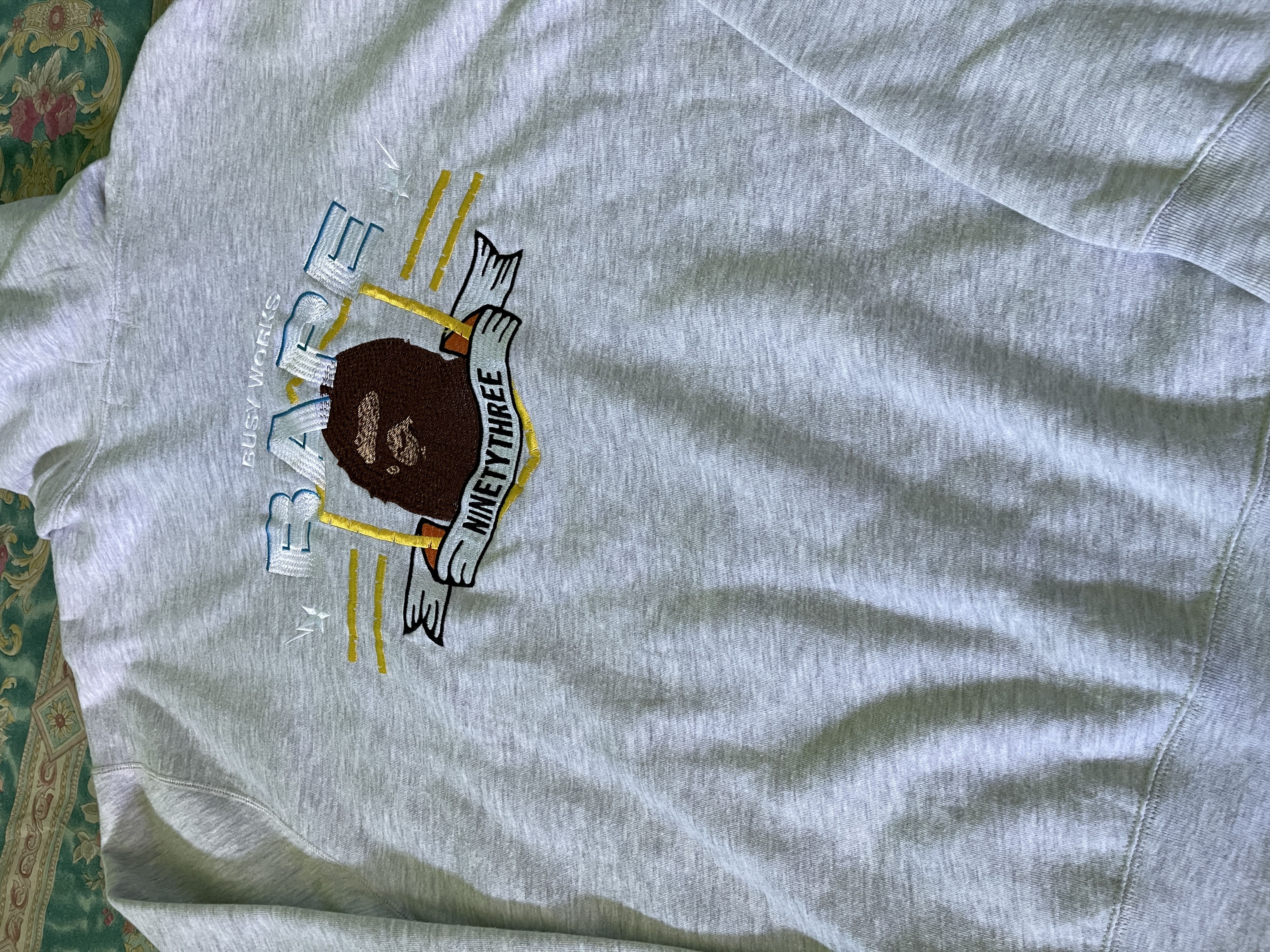 Bape Bape 93 Pullover Hoodie Size US XL / EU 56 / 4 - 6 Thumbnail