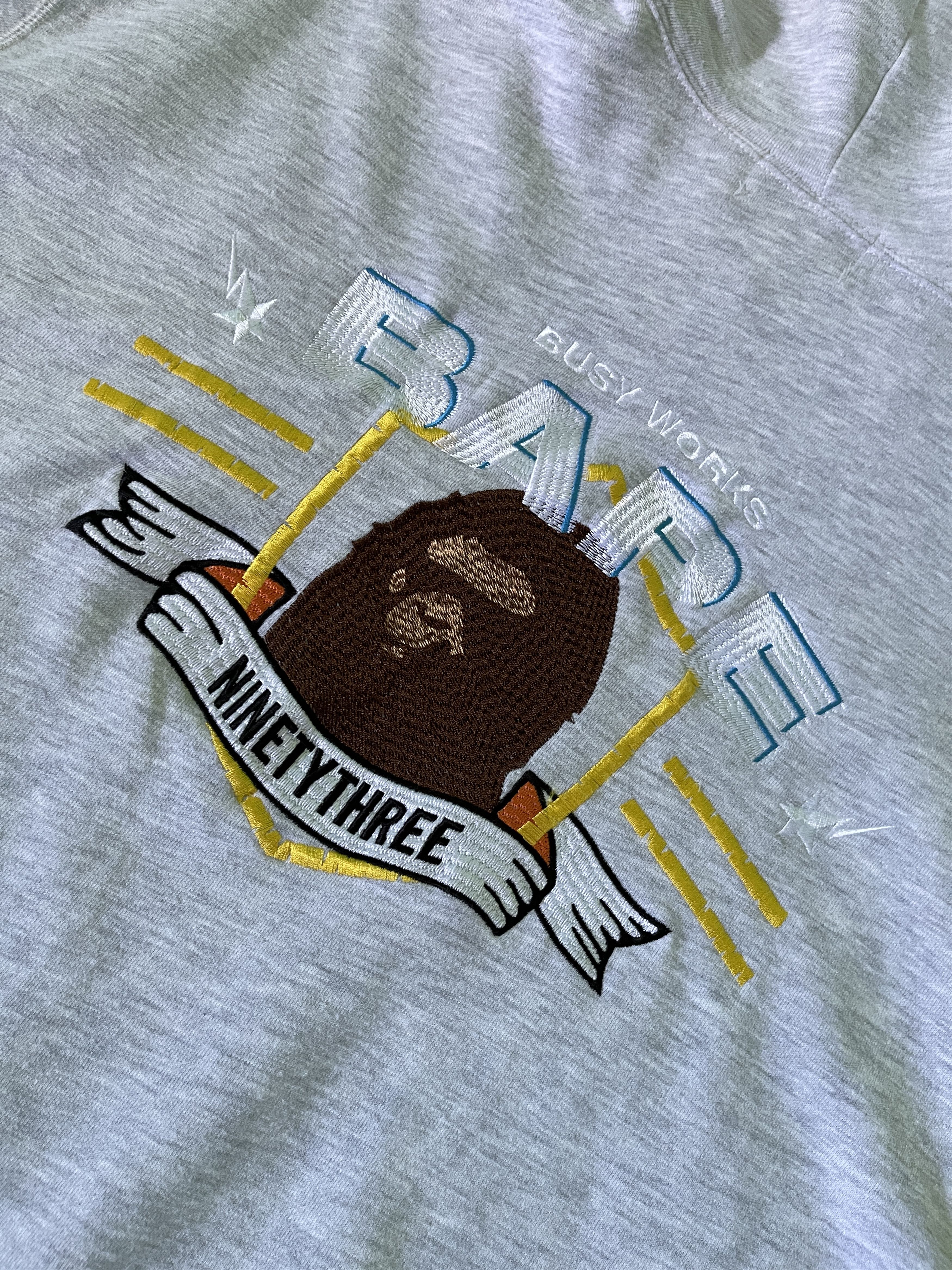 Bape Bape 93 Pullover Hoodie Size US XL / EU 56 / 4 - 7 Thumbnail