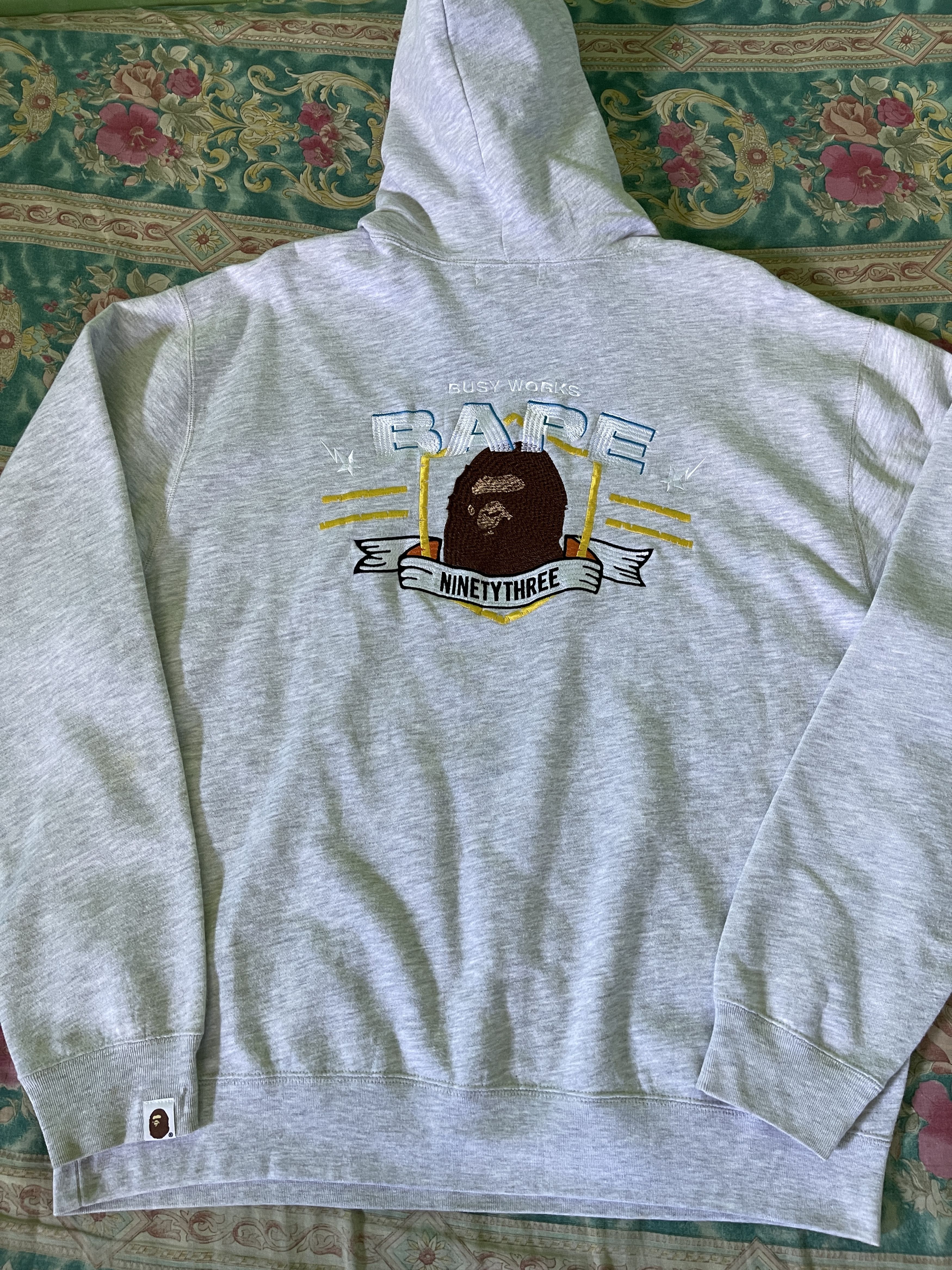 Bape Bape 93 Pullover Hoodie Size US XL / EU 56 / 4 - 5 Thumbnail