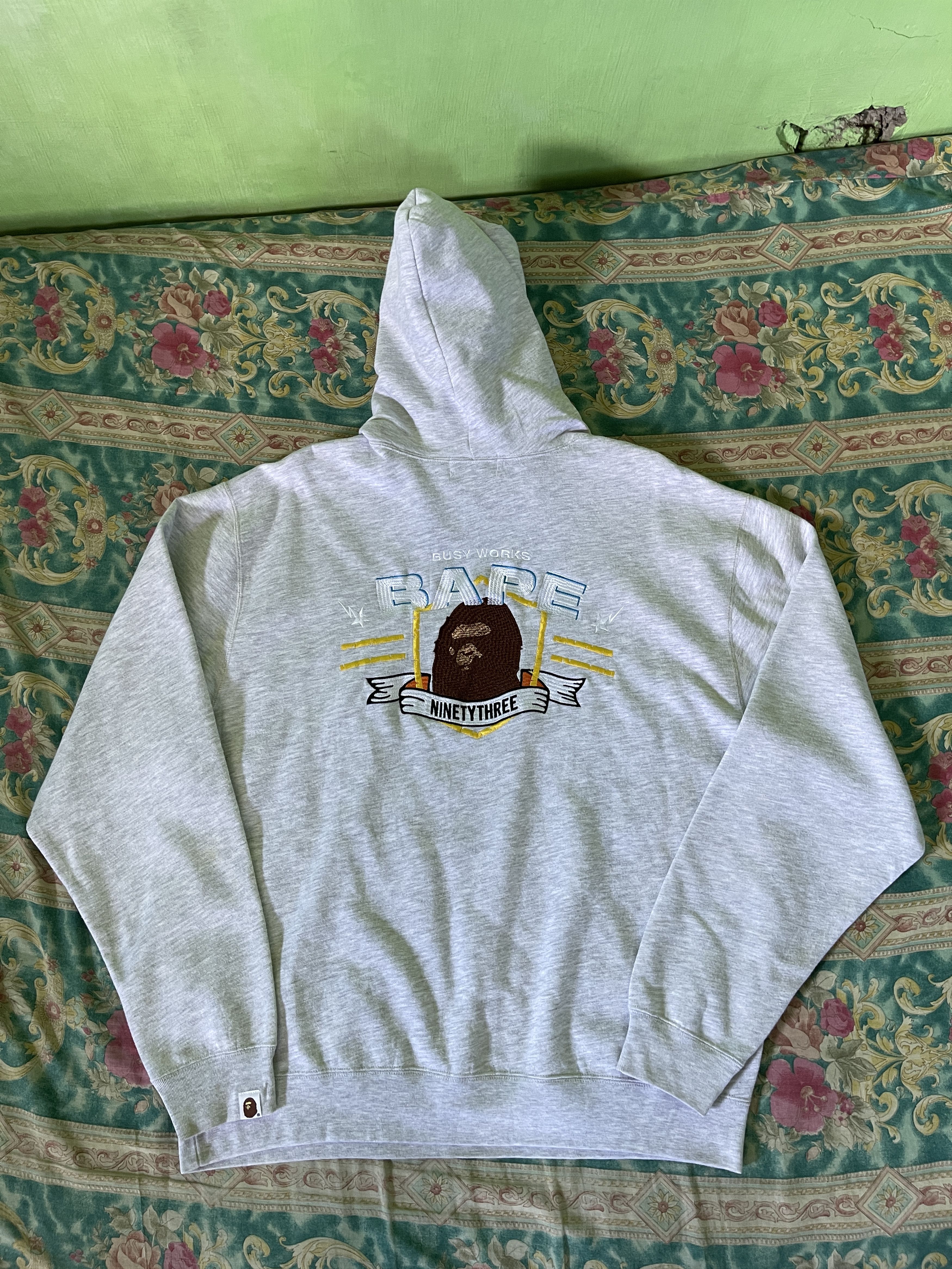 Bape Bape 93 Pullover Hoodie Size US XL / EU 56 / 4 - 4 Thumbnail