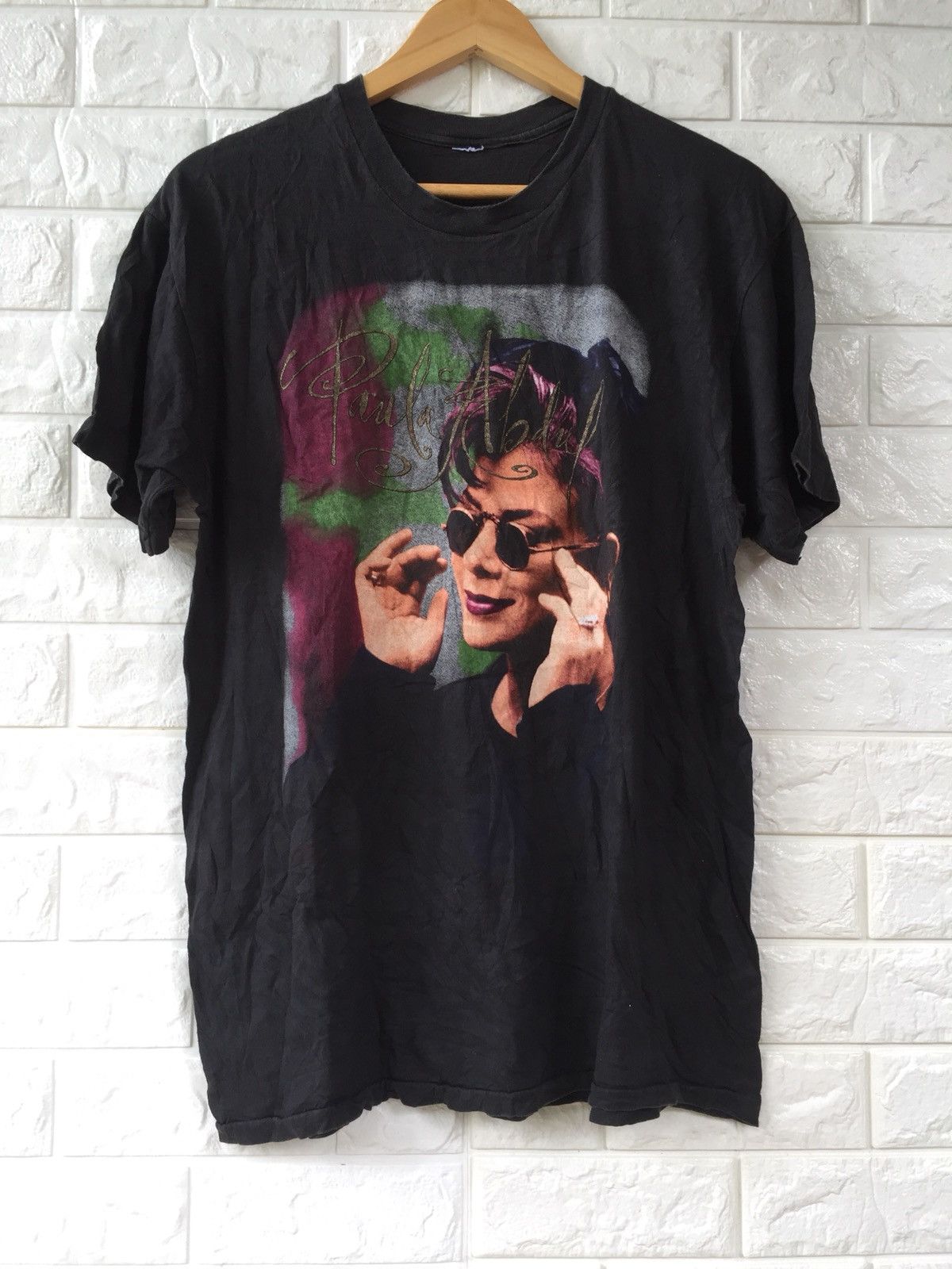 Band Tees × Vintage VINTAGE PAULA ABDUL UNDER MY SPELL TOUR 92s TSHIRT Size US M / EU 48-50 / 2 - 2 Thumbnail