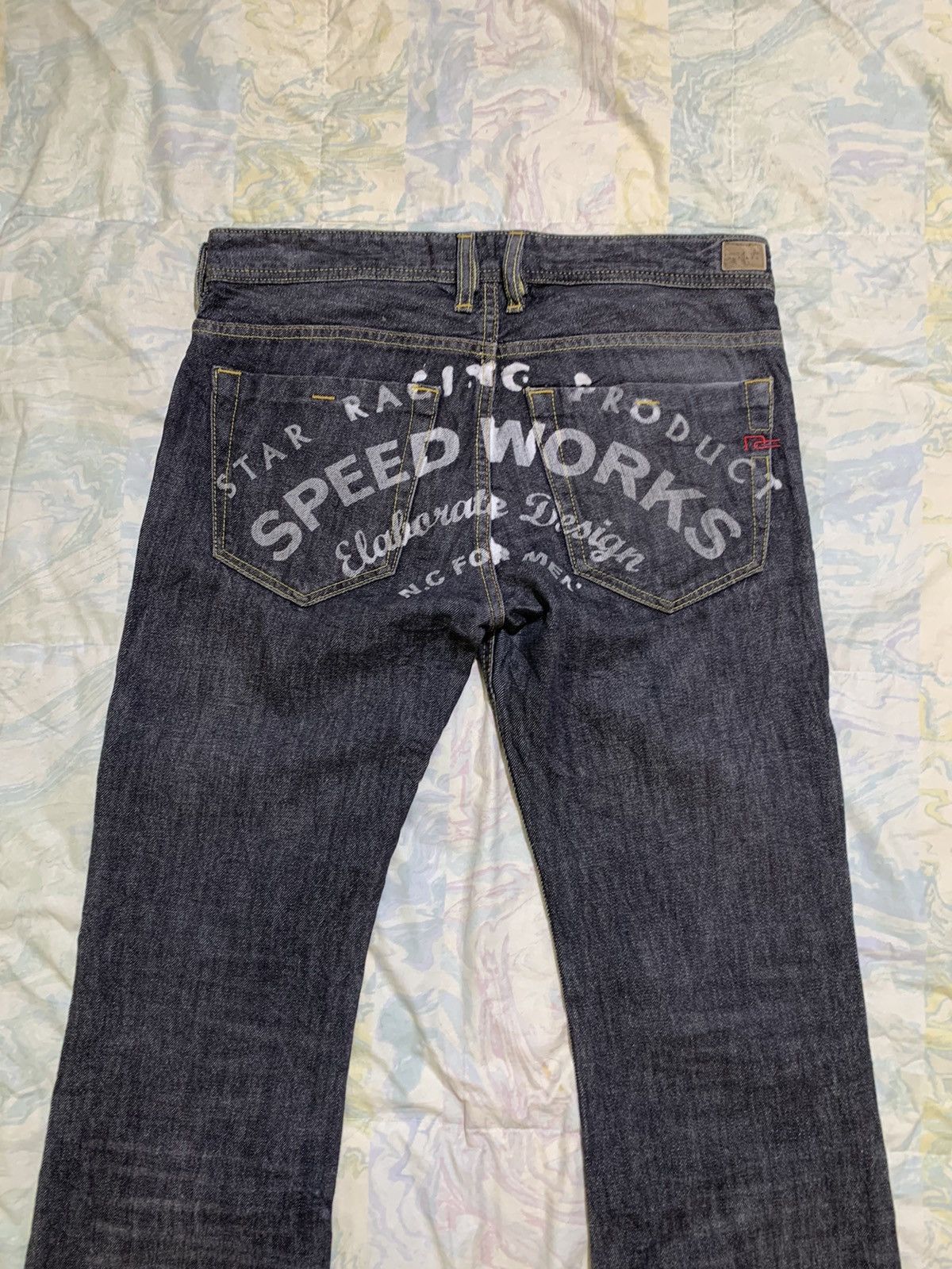 Japanese Brand 🔥Fye🔥’’speed works’’ Nicole club for men flare jeans Size US 33 - 12 Thumbnail