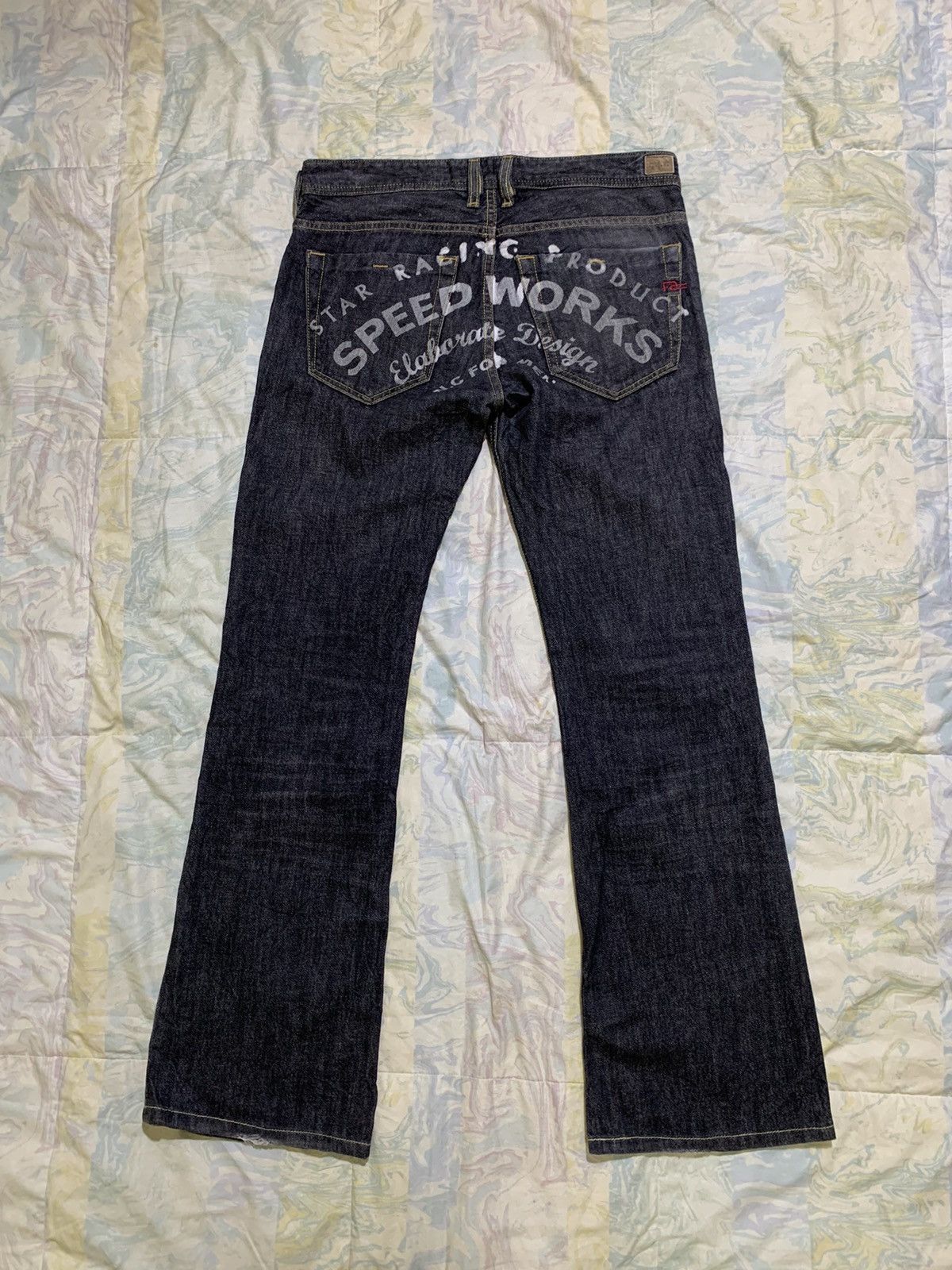Japanese Brand 🔥Fye🔥’’speed works’’ Nicole club for men flare jeans Size US 33 - 11 Thumbnail