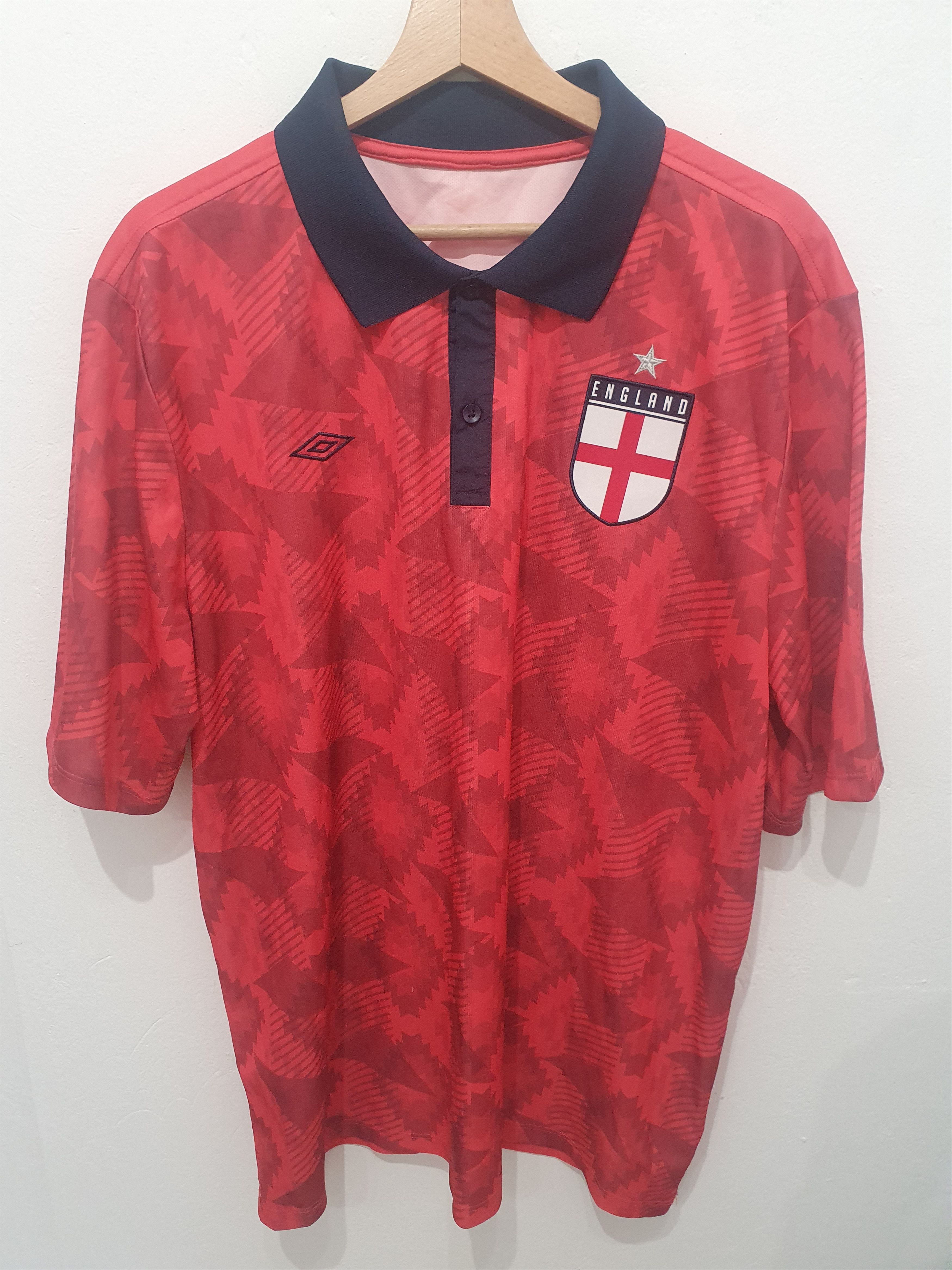 UMBRO ENGLAND SIZE 2XL XXL FOOTBALL SHIRT jersey soccer