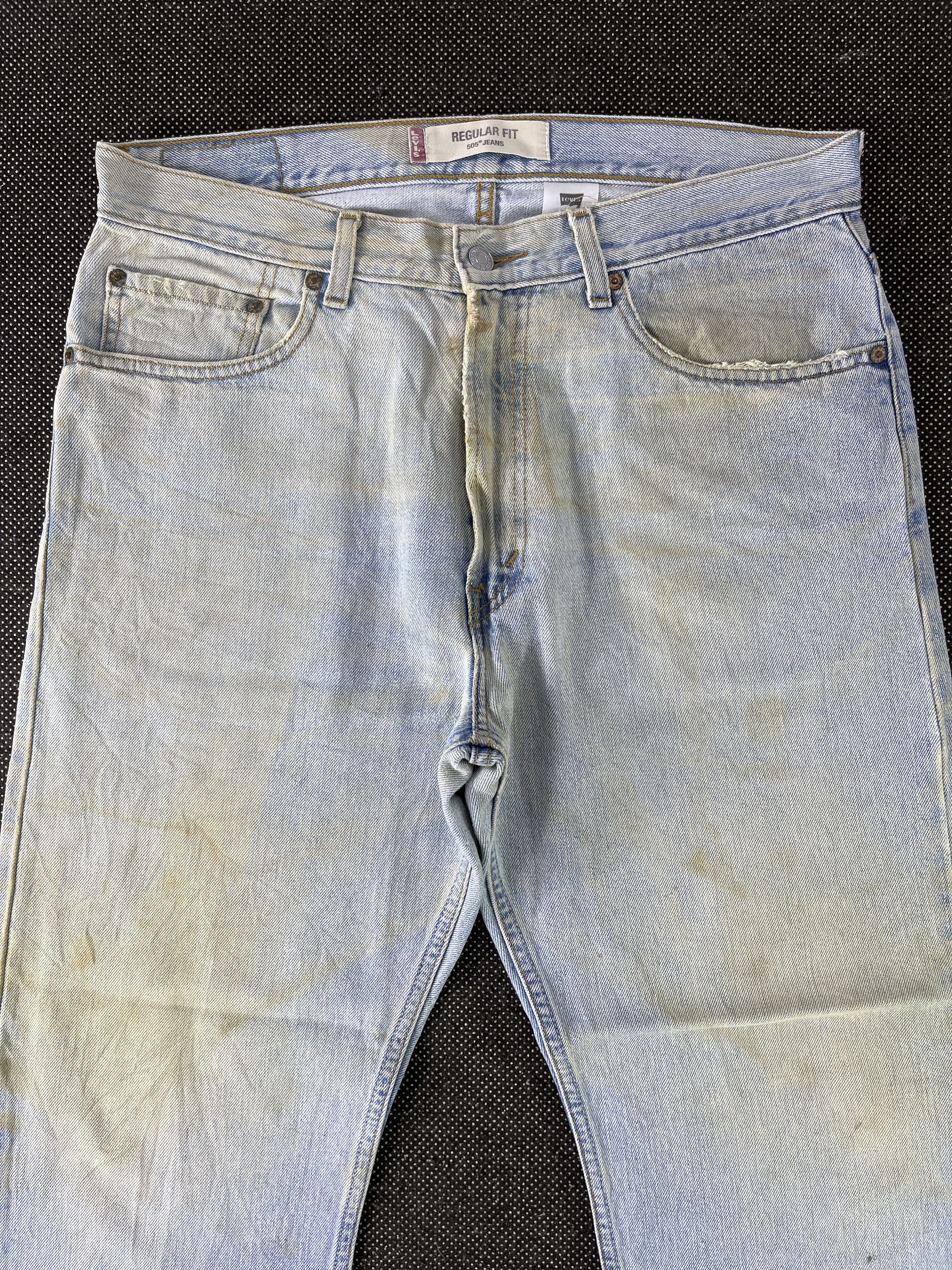 Levi's Vintage Levis 505 Dirty Wash Jeans- J324 Size US 36 / EU 52 - 3 Thumbnail