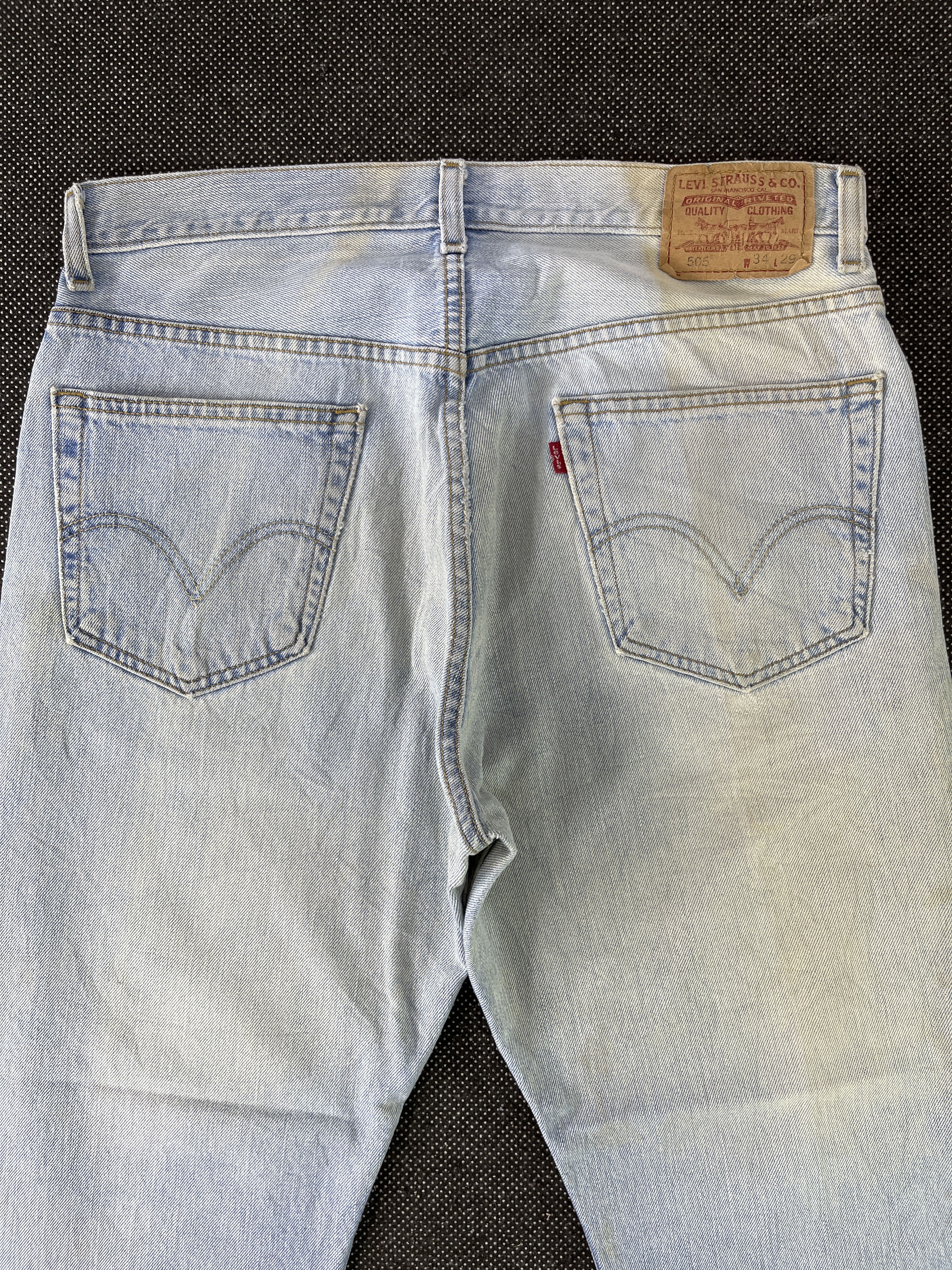 Levi's Vintage Levis 505 Dirty Wash Jeans- J324 Size US 36 / EU 52 - 4 Thumbnail