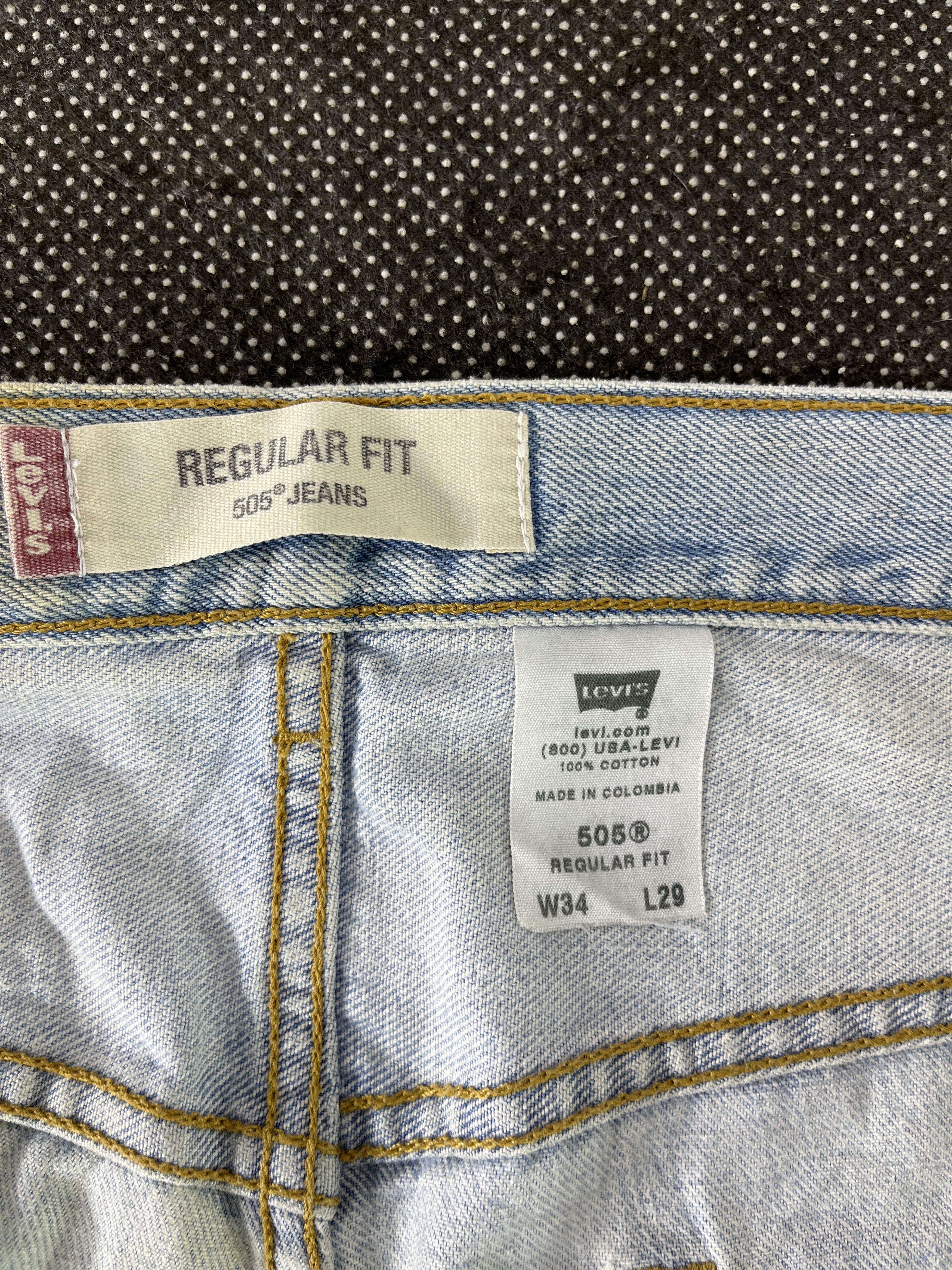 Levi's Vintage Levis 505 Dirty Wash Jeans- J324 Size US 36 / EU 52 - 7 Thumbnail