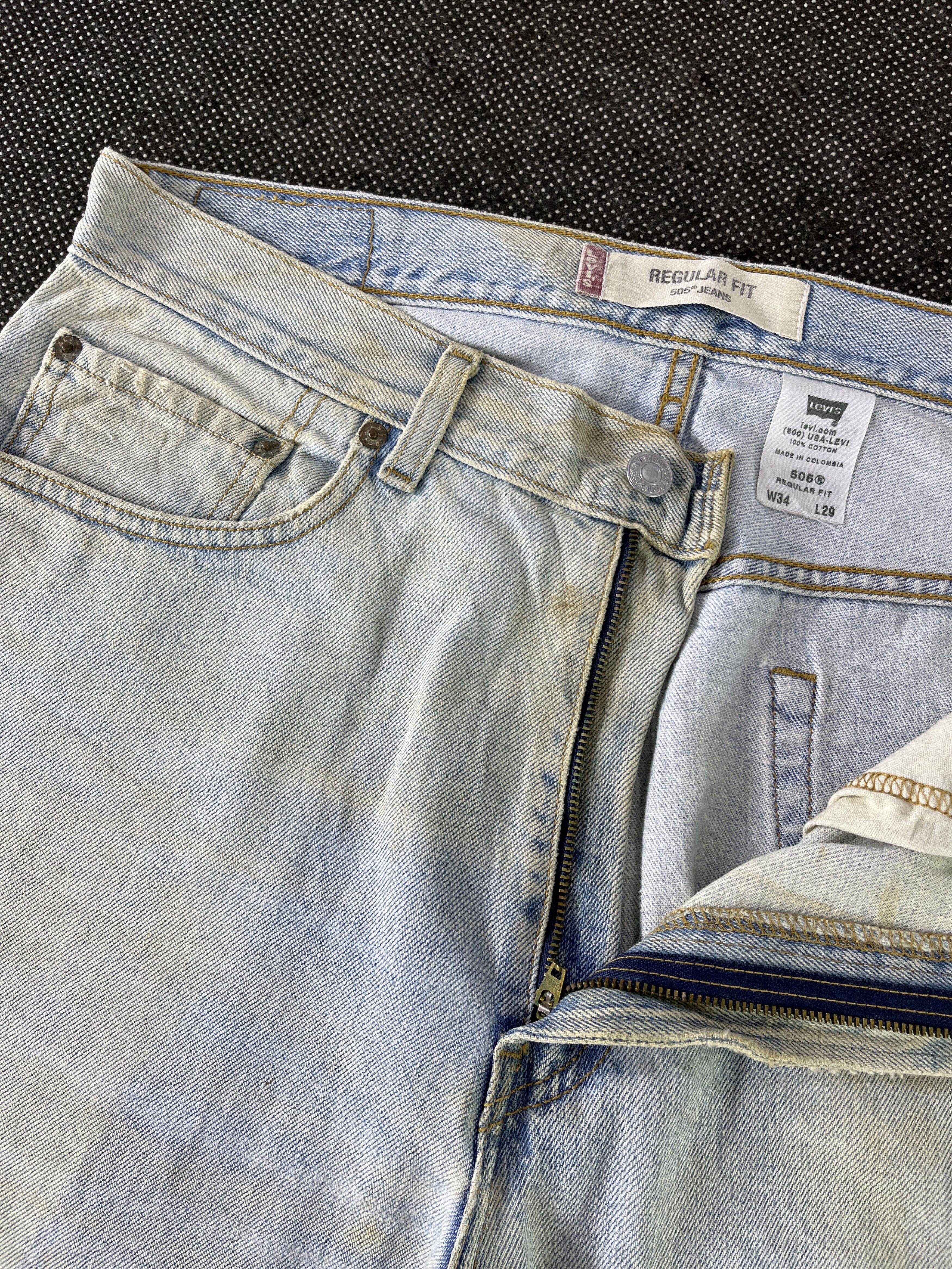 Levi's Vintage Levis 505 Dirty Wash Jeans- J324 Size US 36 / EU 52 - 6 Thumbnail